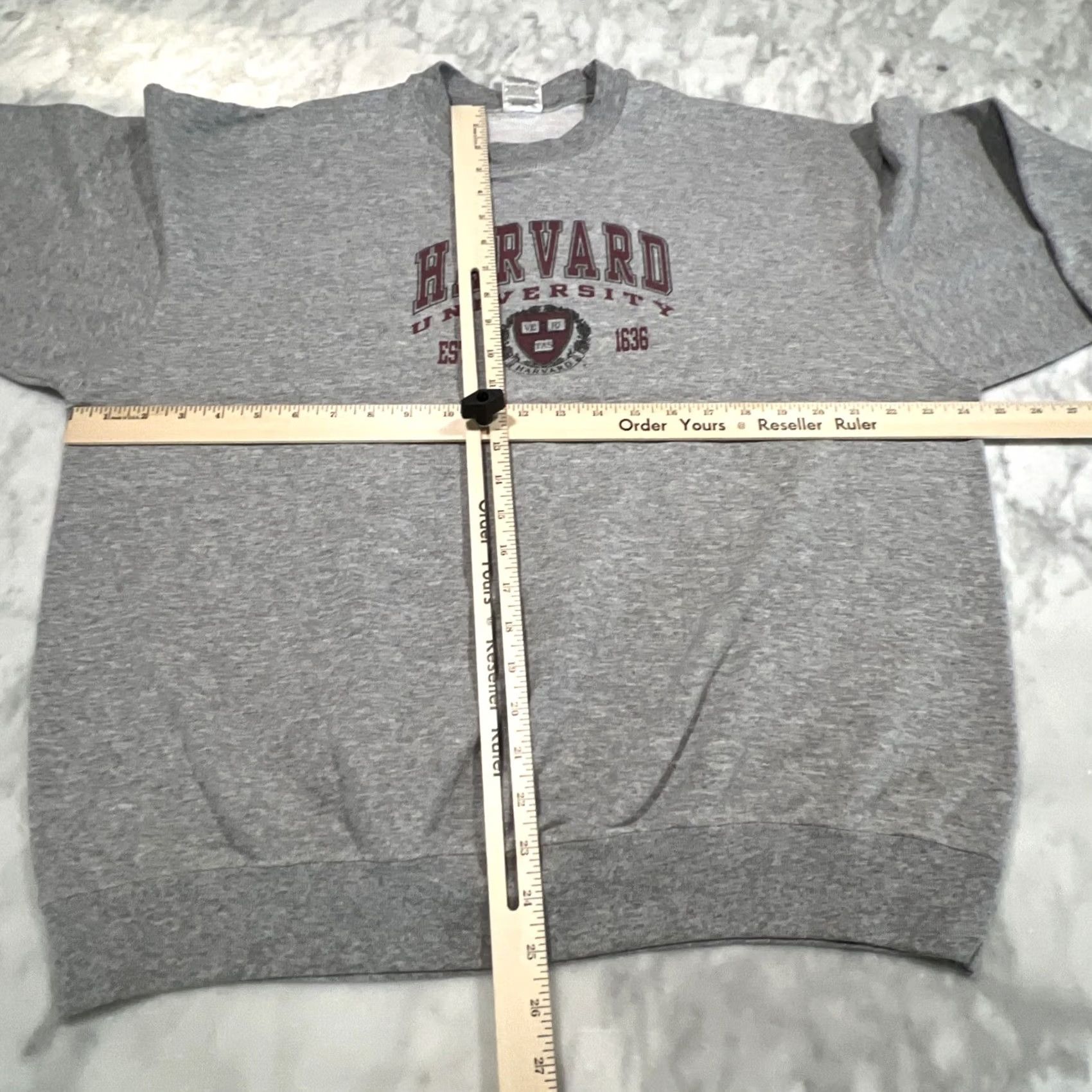 Fruit Of The Loom VINTAGE Harvard University XL Crew neck Pullover Sweatshirt Fruit Of The Loom Mens Graphic Print Size US XL / EU 56 / 4 - 7 Thumbnail
