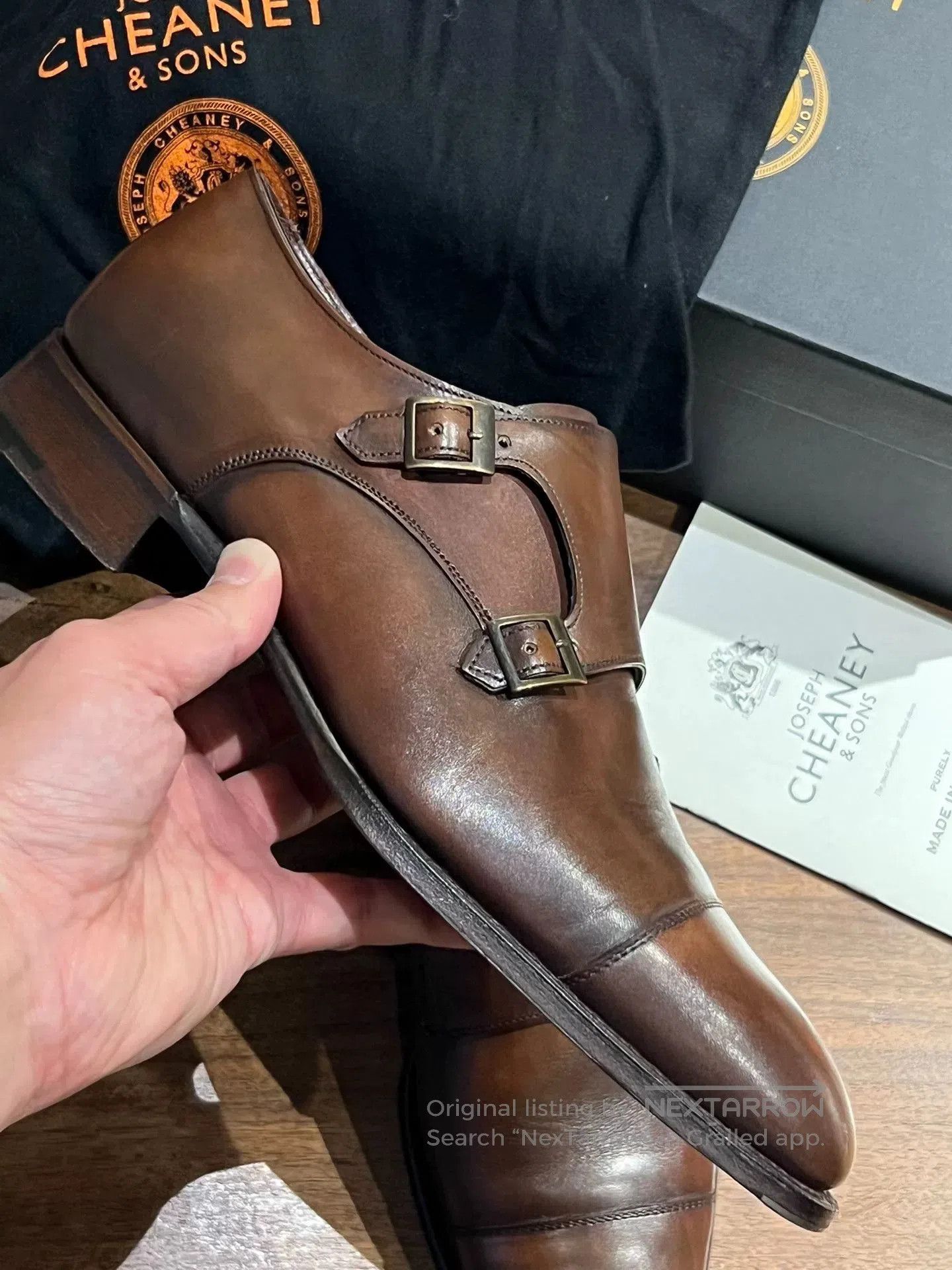 Cheaney Cheaney Imperial Handcrafted Monk Shoes. Size US 9.5 / EU 42-43 - 6 Thumbnail