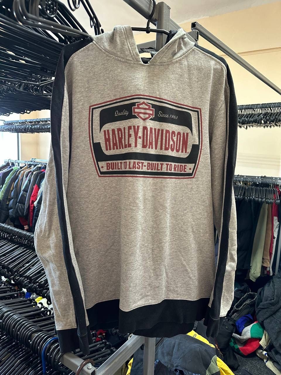 Japanese Brand × Vintage Harley Davidson Printed Hoodie hooded moto 3D rock fire Size US L / EU 52-54 / 3 - 1 Thumbnail