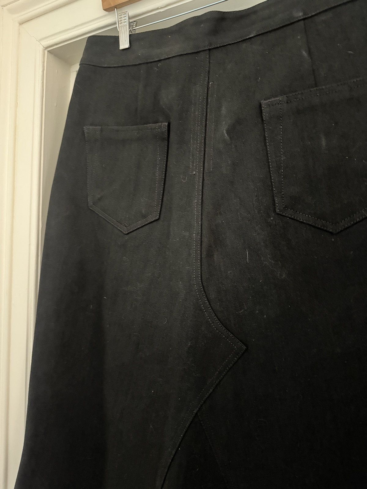 Rick Owens Strobe Godet denim midi skirt Size US 34 / EU 50 - 5 Thumbnail