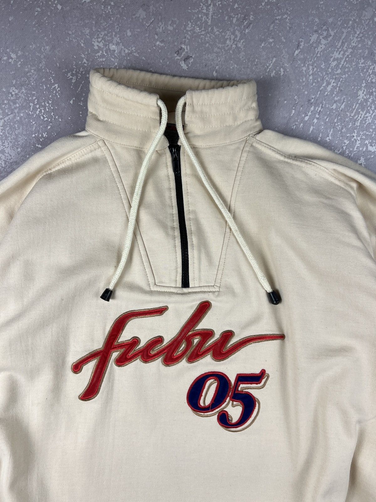 Fubu RARE 90s Vintage Fubu 05 Rap Logo 1/3 Zip Sweatshirt Size US XL / EU 56 / 4 - 3 Thumbnail