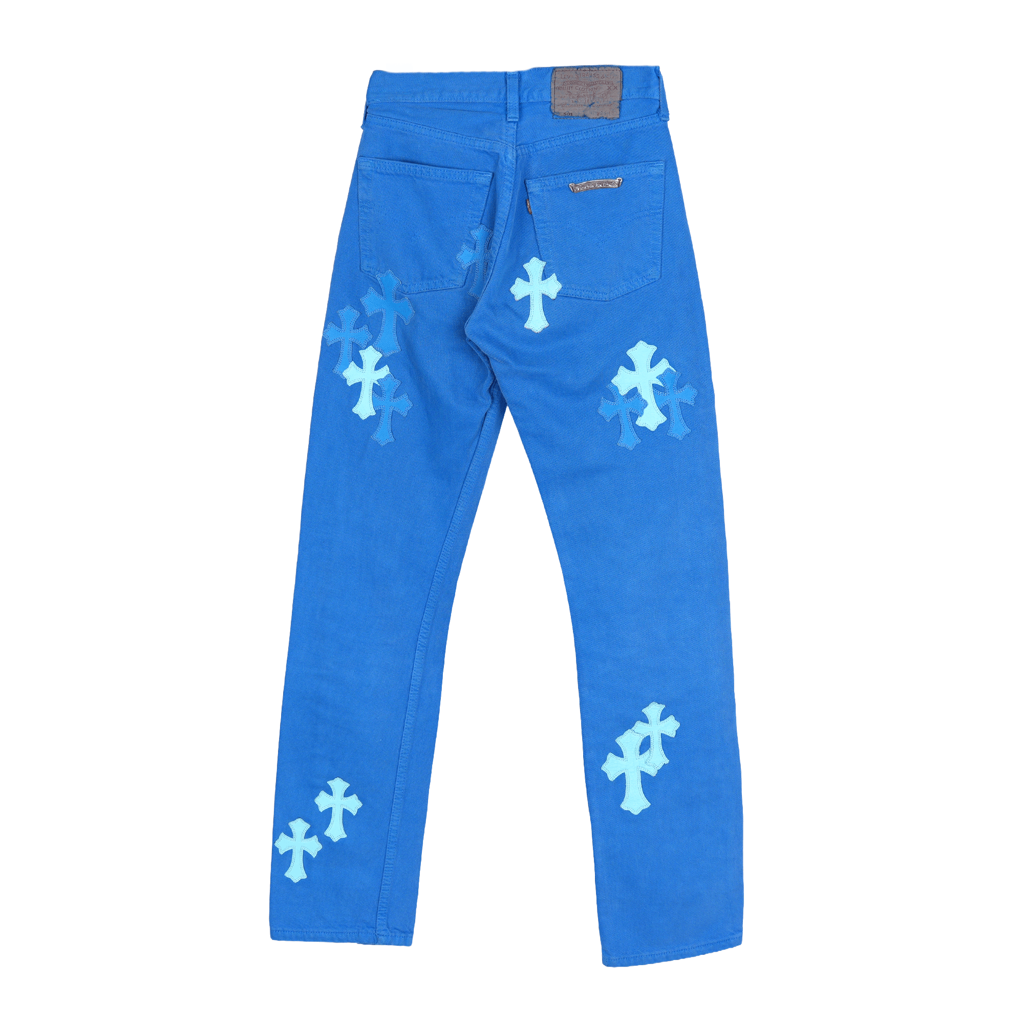 Chrome Hearts CHROME HEARTS BLUE LONDON JEANS Size US 26 / EU 42 - 2 Thumbnail