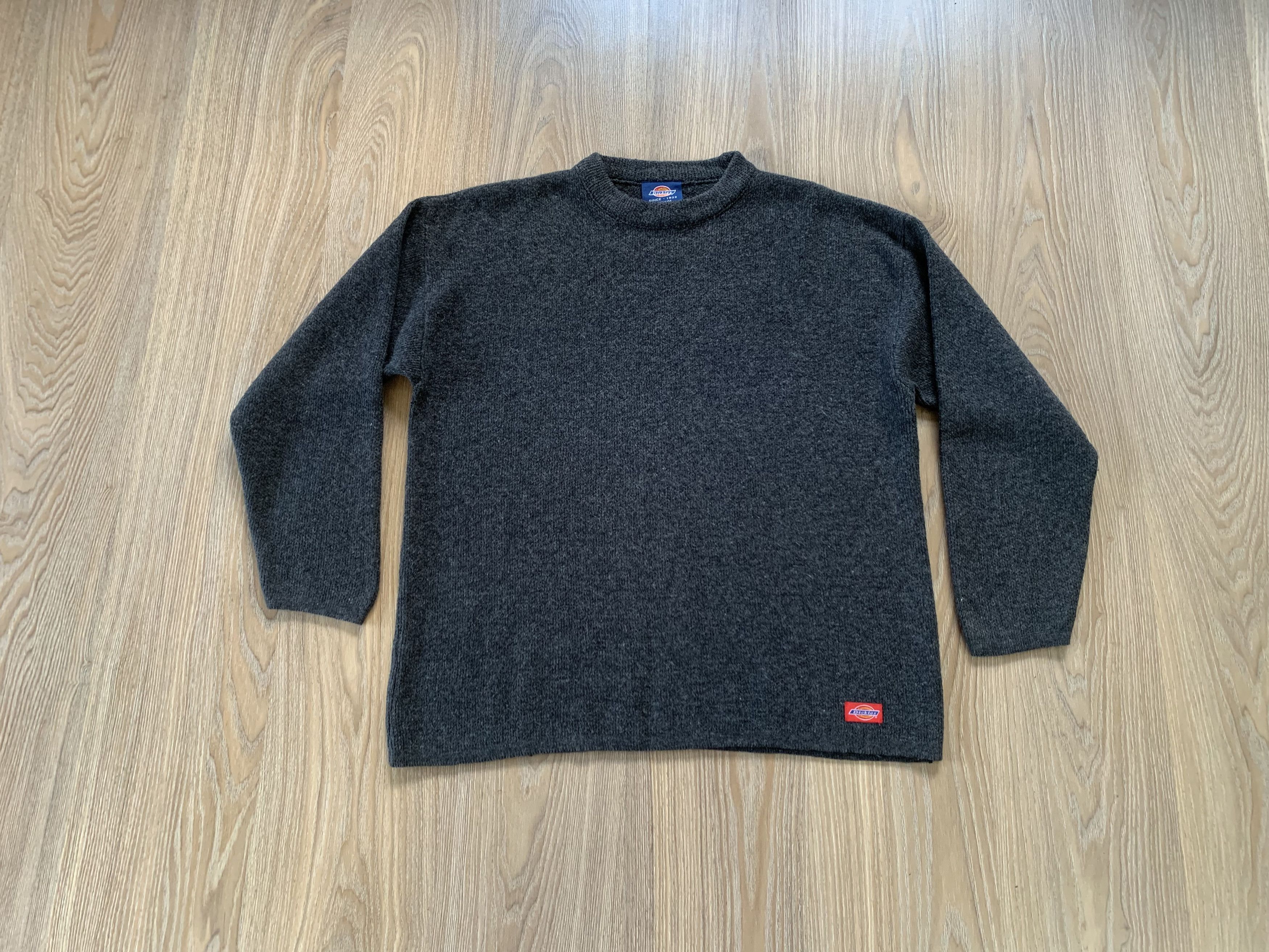 Dickies Dickies Mens Vintage Grey Wool Sweater Crew Neck Jumper Size US M / EU 48-50 / 2 - 1 Thumbnail