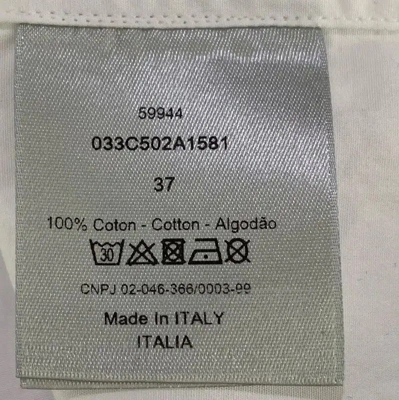 Dior Dior White Cotton Graphic Short Sleeve Shirt . Size US S / EU 44-46 / 1 - 6 Thumbnail