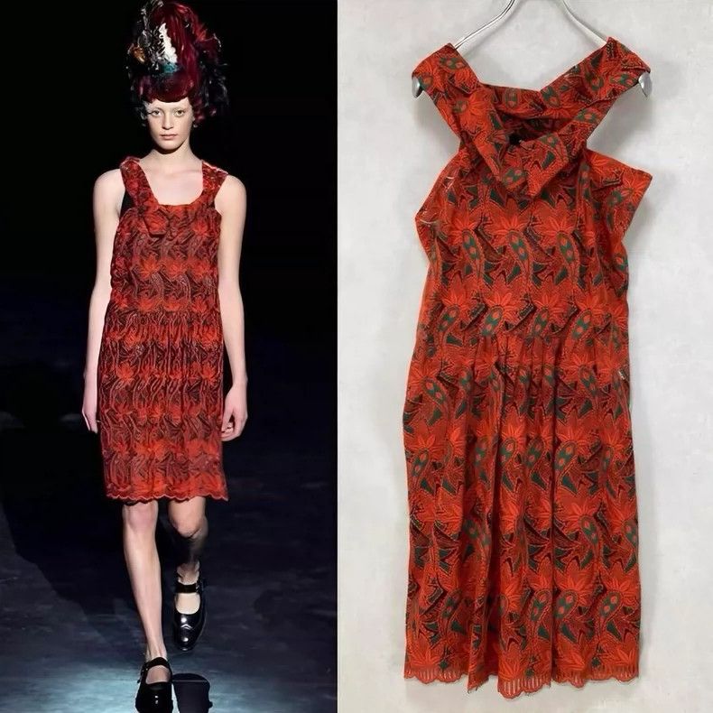 Comme Des Garcons Lace Asymmetric Dress