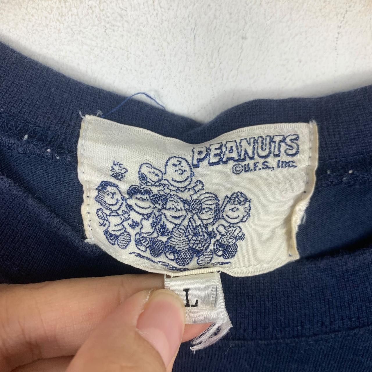 Peanuts Vintage PEANUTS SNOOPY USA Star Flag Comic Tee Shirt Top Size L / US 10 / IT 46 - 3 Thumbnail
