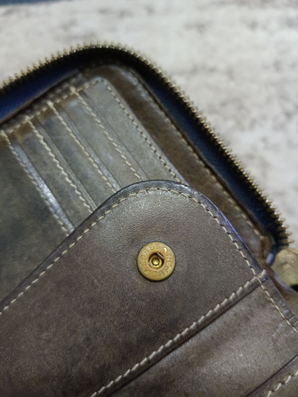 Leather PATINA LEATHER BLACK CORBO WALLET Size ONE SIZE - 6 Thumbnail