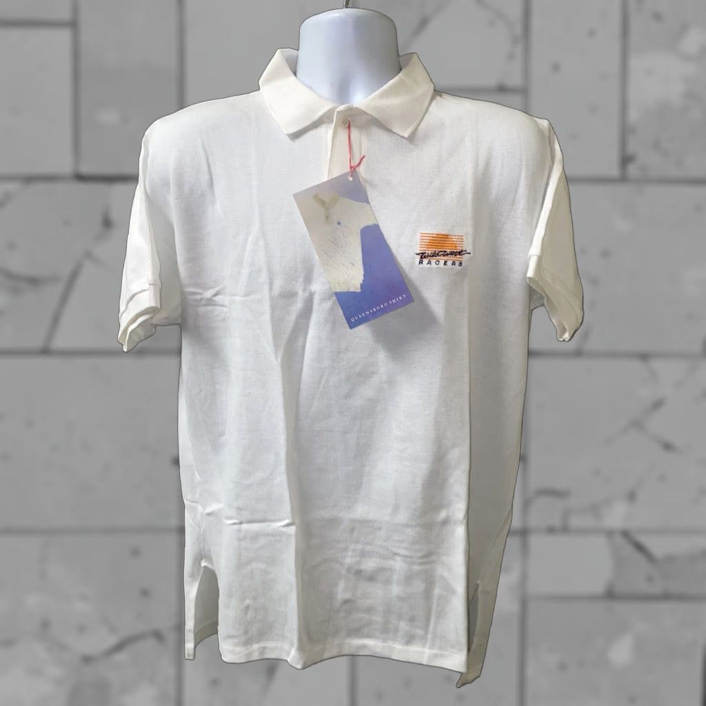 Vintage VINTAGE Queens Boro Golf Polo Shirt Adult XL White USA Mens NWT Size US XL / EU 56 / 4 - 1 Thumbnail