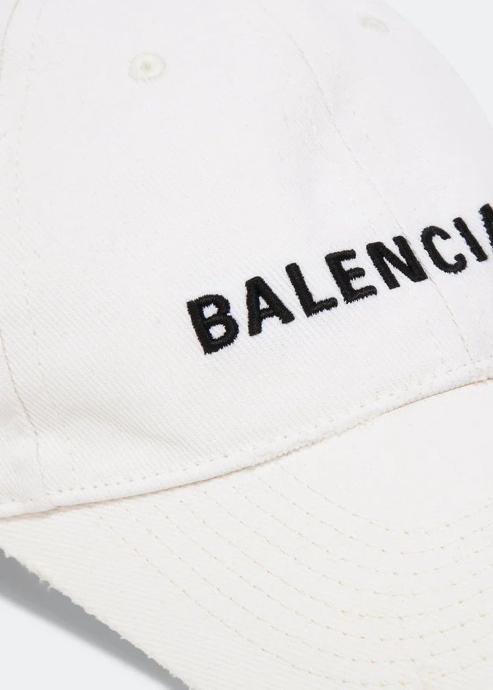 Balenciaga o1srvl11e0825 Size: L / GITD Logo Hat / Cap in White Size ONE SIZE - 2 Thumbnail