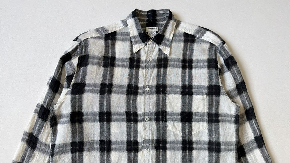 Dries Van Noten Early 2000s ‘Cobweb Weave’ Check Shirt Size US M / EU 48-50 / 2 - 4 Thumbnail