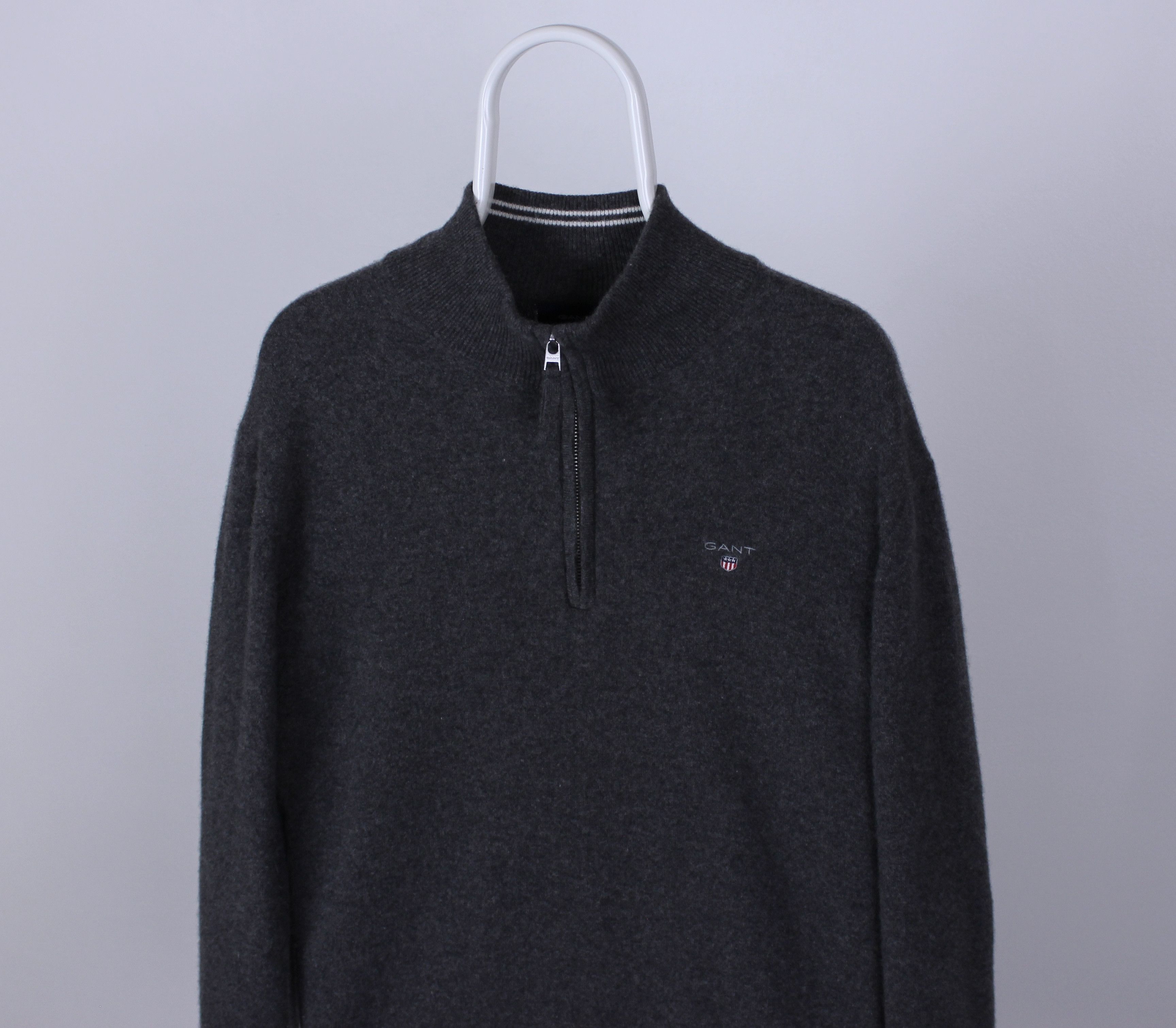 Gant Gant jumper 3/4 zip sweater pure wool cashmere M L Size US L / EU 52-54 / 3 - 1 Thumbnail