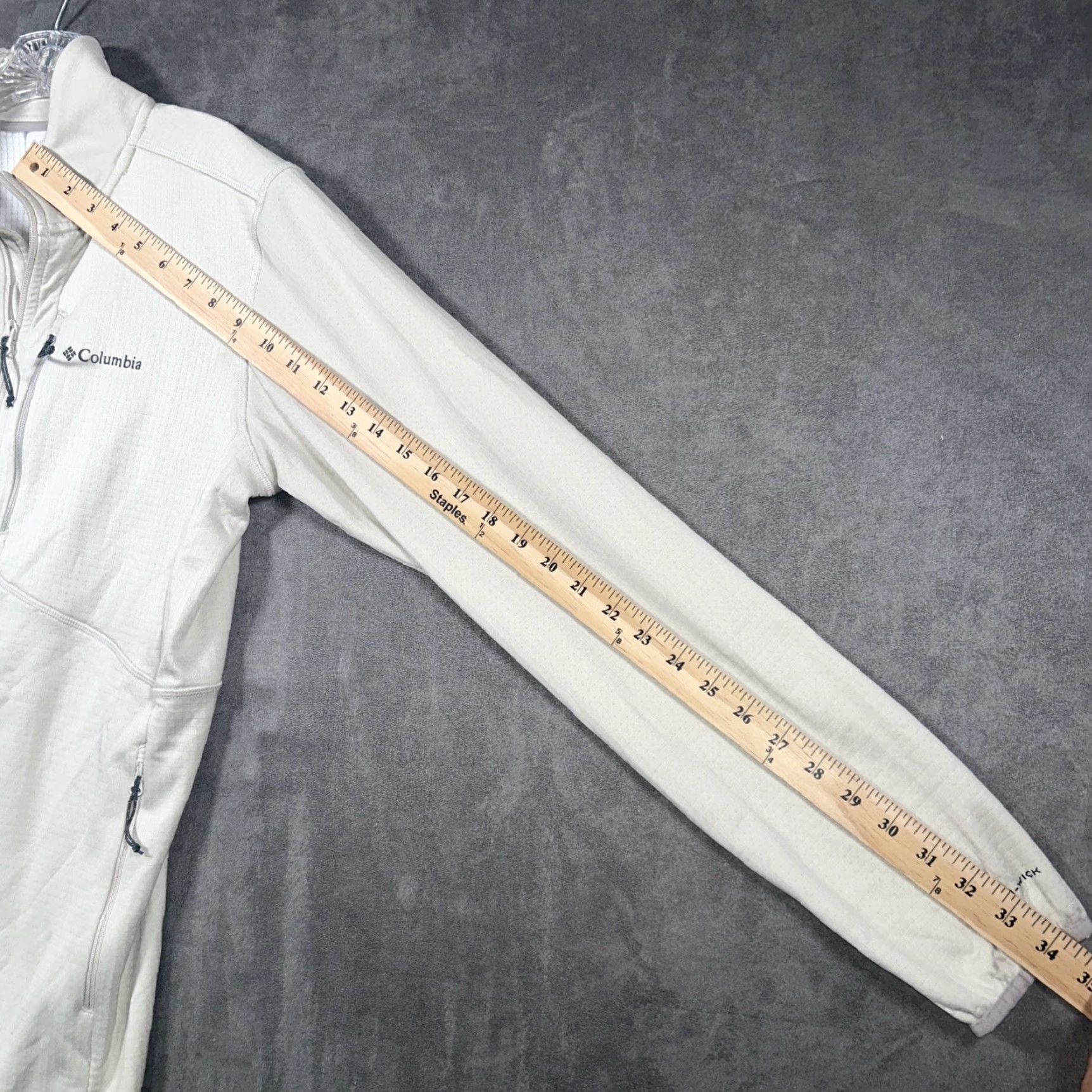 Vintage Columbia Jacket Womens M Ivory Omni-Wick Full Zip Thumbholes Outdoor Hiking Jacket Size M / US 6-8 / IT 42-44 - 7 Thumbnail