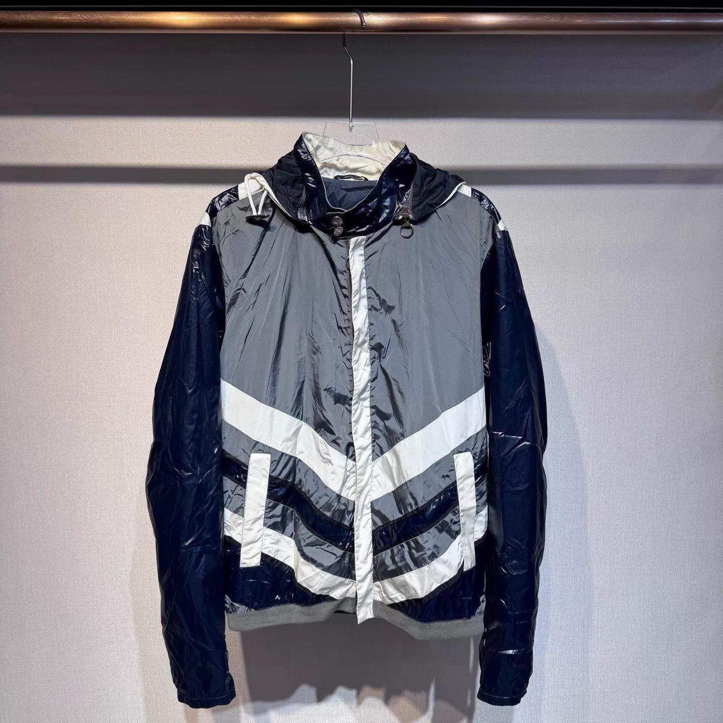 Gucci Gucci 3-color zip jacket removable hood 46 new Size US S / EU 44-46 / 1 - 1 Thumbnail
