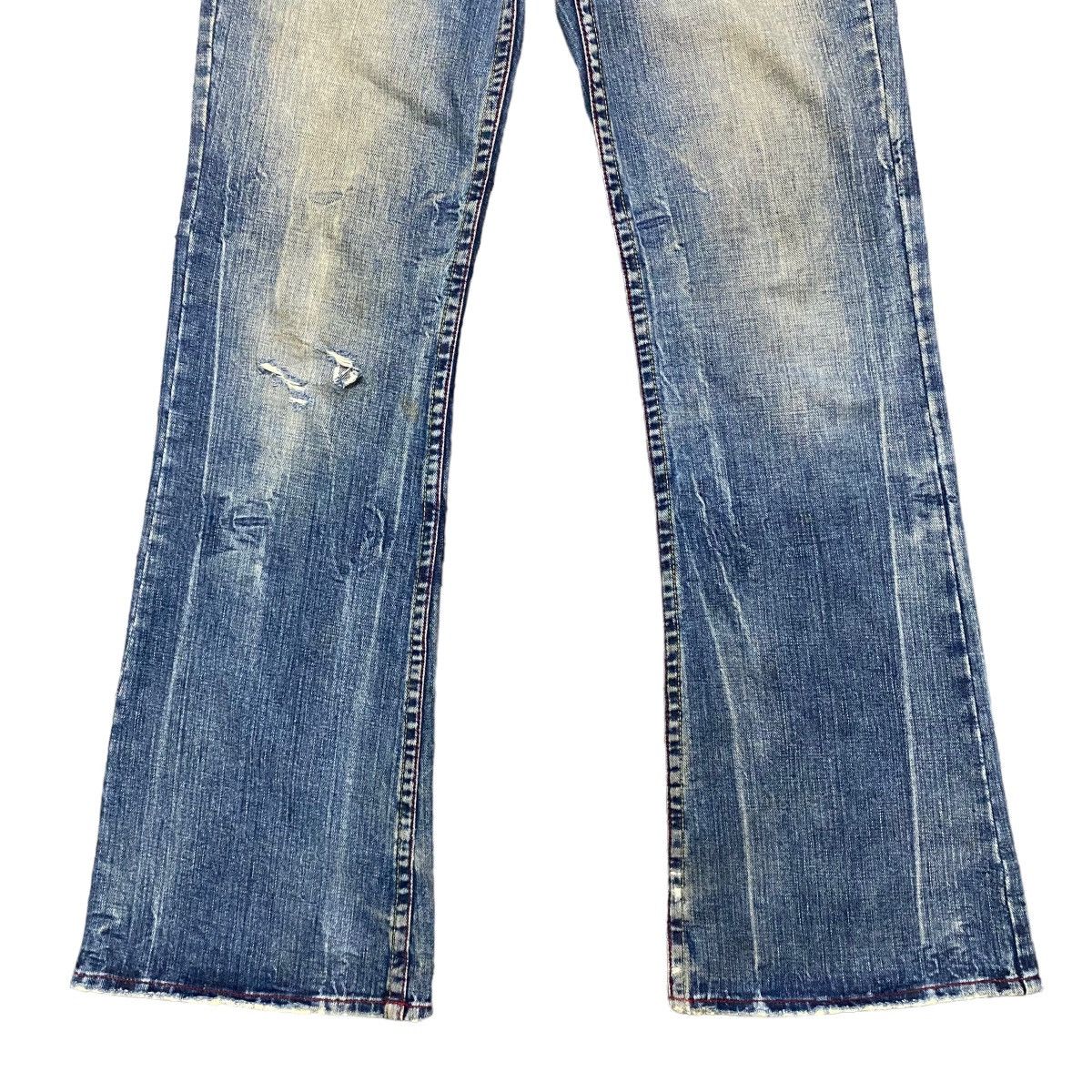 Japanese Brand Ozz-First Pinball Mudwash Denim Flare Jeans Size US 33 - 8 Thumbnail