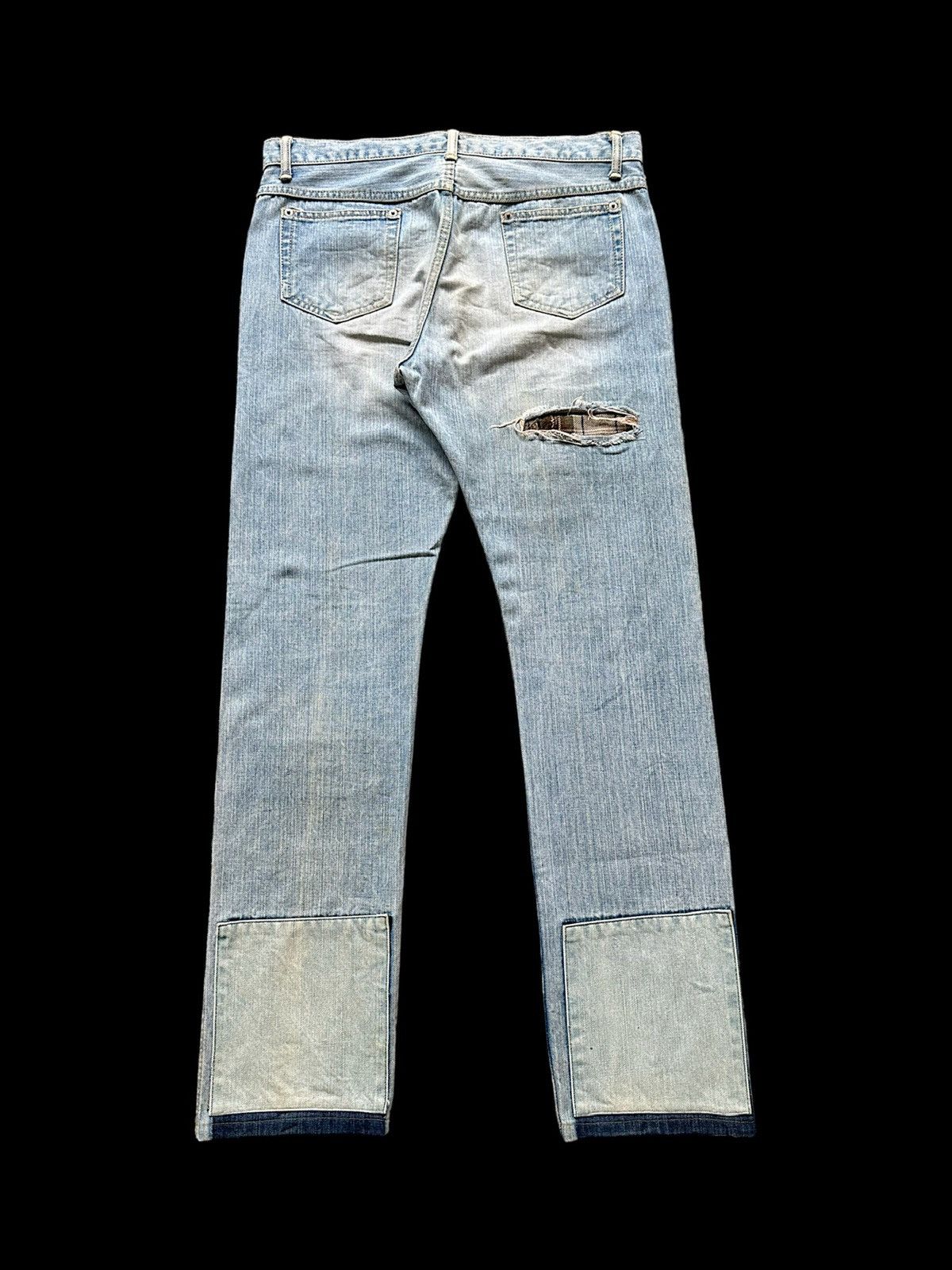 Japanese Brand 00's Rinn Fooun Purple by Takeshi Wakabashi rework jeans Size US 35 - 2 Thumbnail