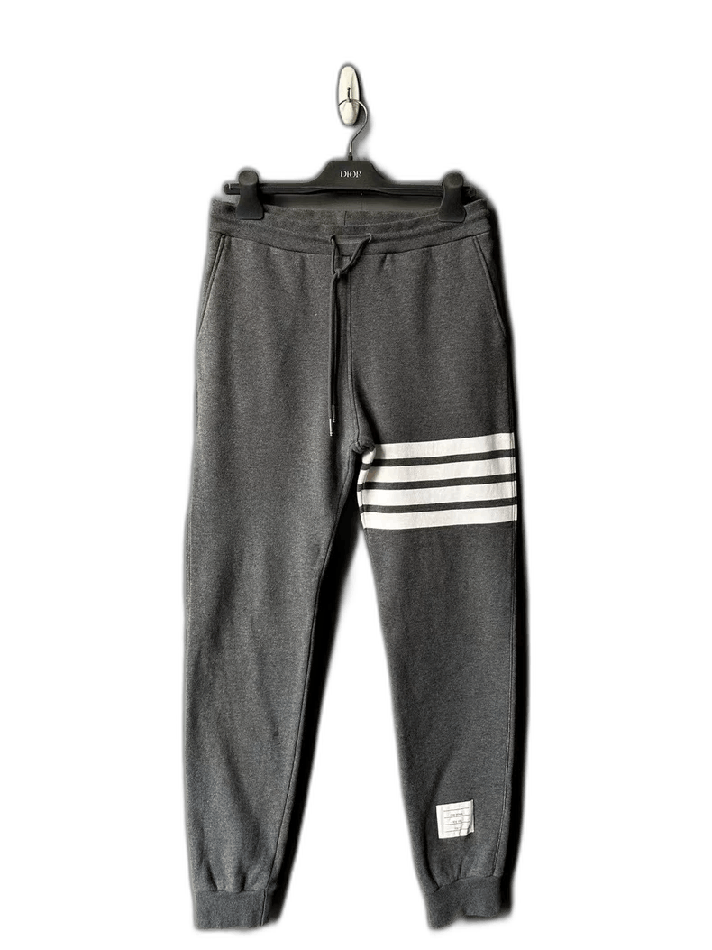 Thom Browne Thoms Browne Dark Gray Knitted Sweatpants Size US 30 / EU 46 - 1 Thumbnail