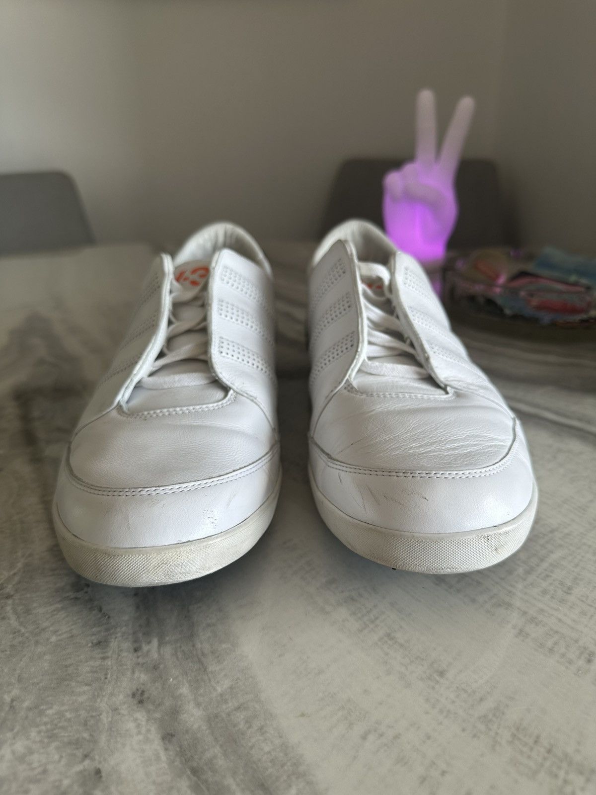 Y-3 Adidas Y-3 by Yohji Yamamoto Honja Low Sneakers White Black Size US 12 / EU 45 - 3 Thumbnail