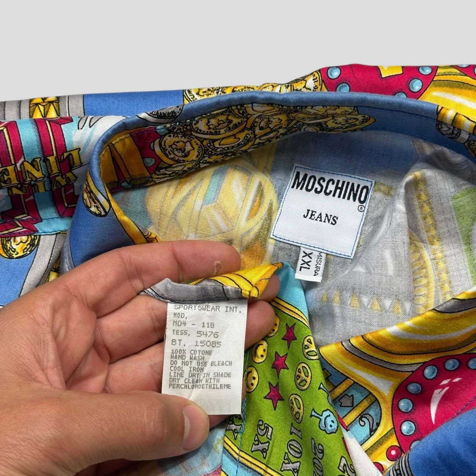 Moschino Moschino Jeans 1995 Slot Machine Shirt - XXL Size US XXL / EU 58 / 5 - 5 Thumbnail