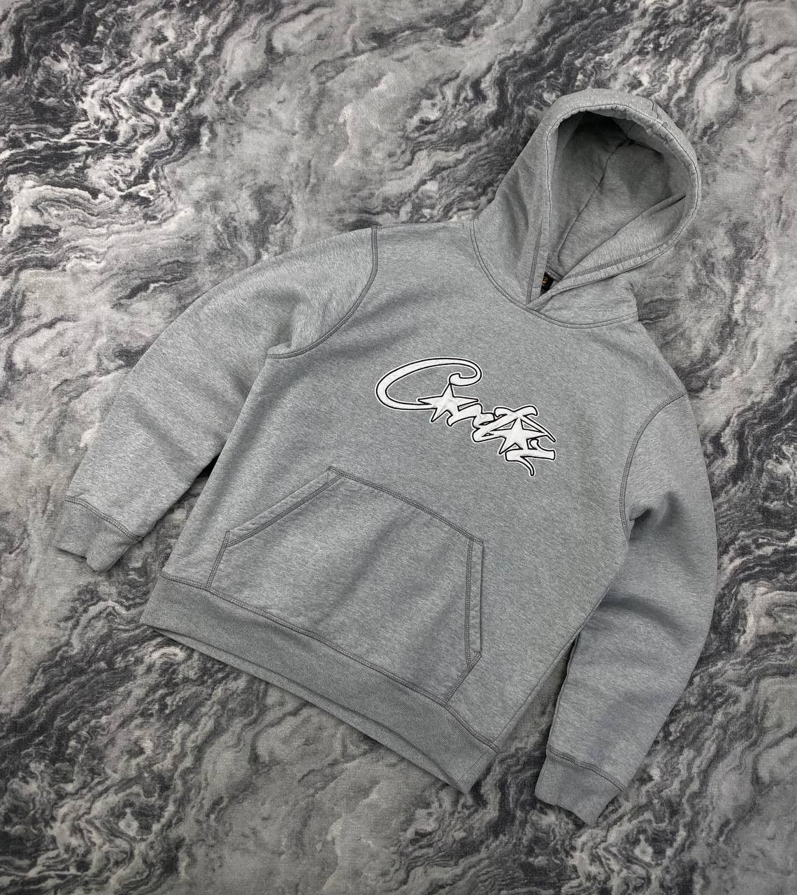 Corteiz Corteiz Satin Allstarz Applique Hoodie Men Size S Gray Size US S / EU 44-46 / 1 - 1 Thumbnail