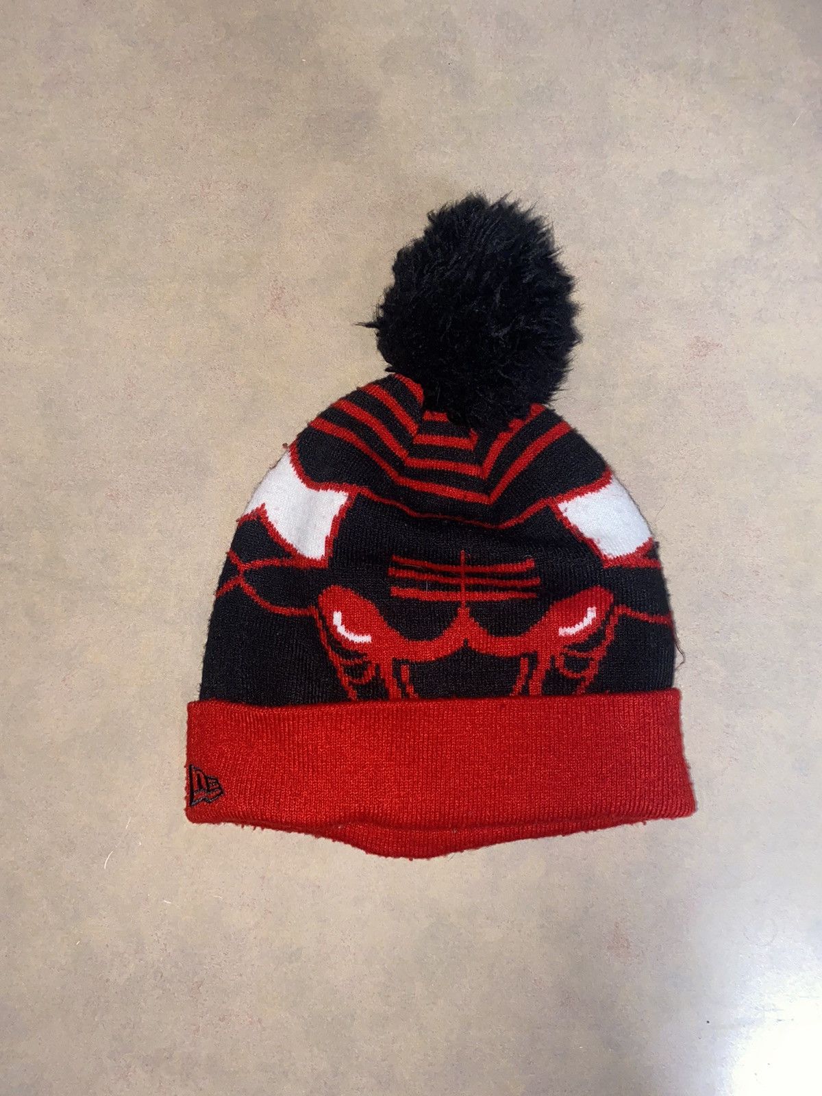New Era New Era Chicago Bulls Pom Pom Beanie Size ONE SIZE - 1 Thumbnail