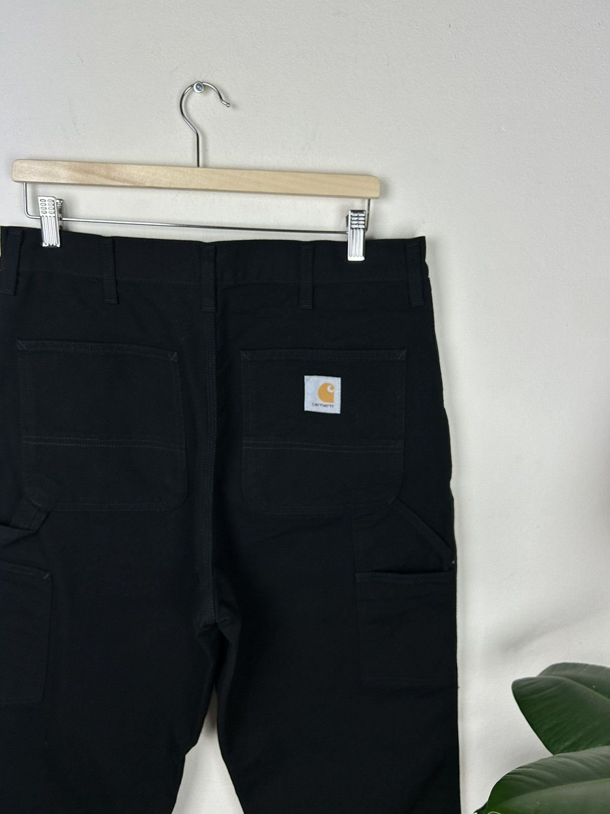 Carhartt × Vintage Carhartt vintage Black CarpanterRuck Single Knee baggy pants Size US 33 - 5 Thumbnail