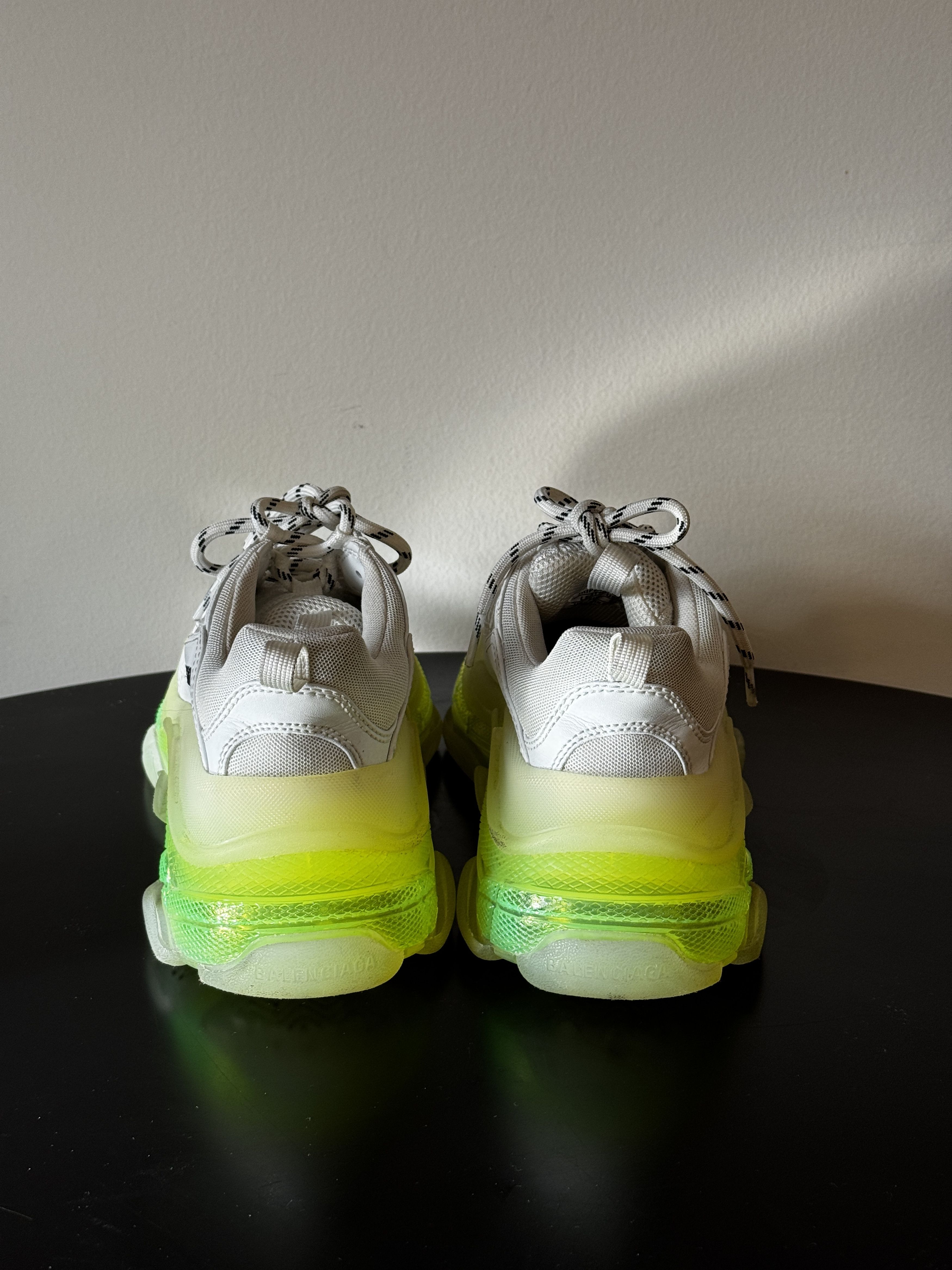 Balenciaga Balenciaga Triple S Clear Sole White / Fluo Yellow Size US 8 / IT 38 - 4 Thumbnail