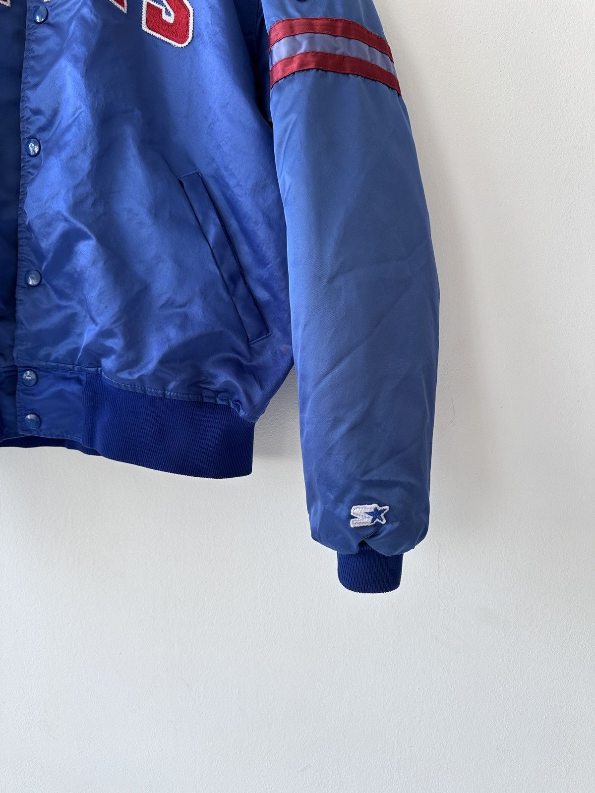 NFL × Starter New York Giant 80s Varsity Bomber Jacket Vintage Starter NFL Size US XL / EU 56 / 4 - 4 Thumbnail