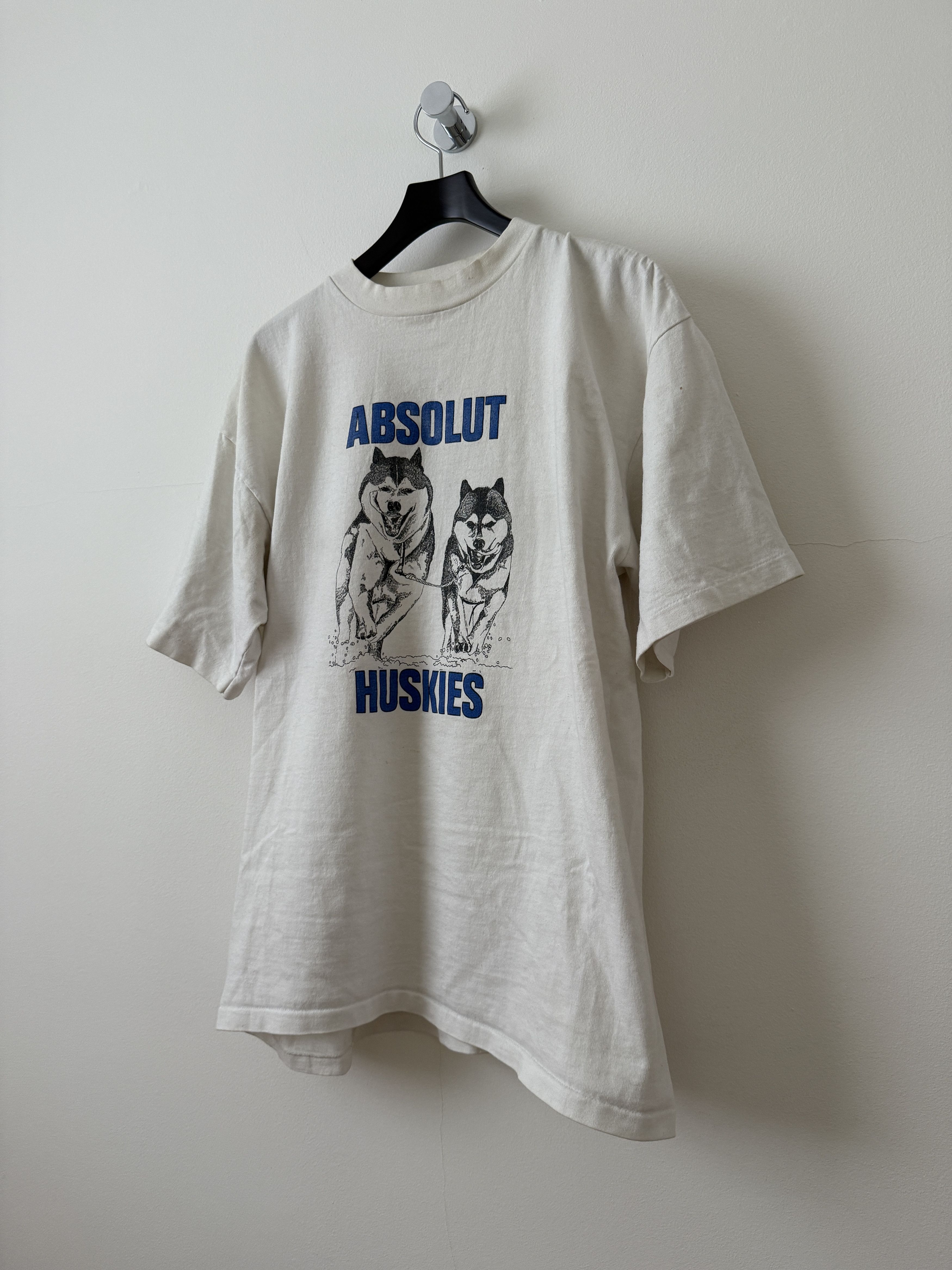 Vintage Absolut Huskies Tee Size US L / EU 52-54 / 3 - 3 Thumbnail