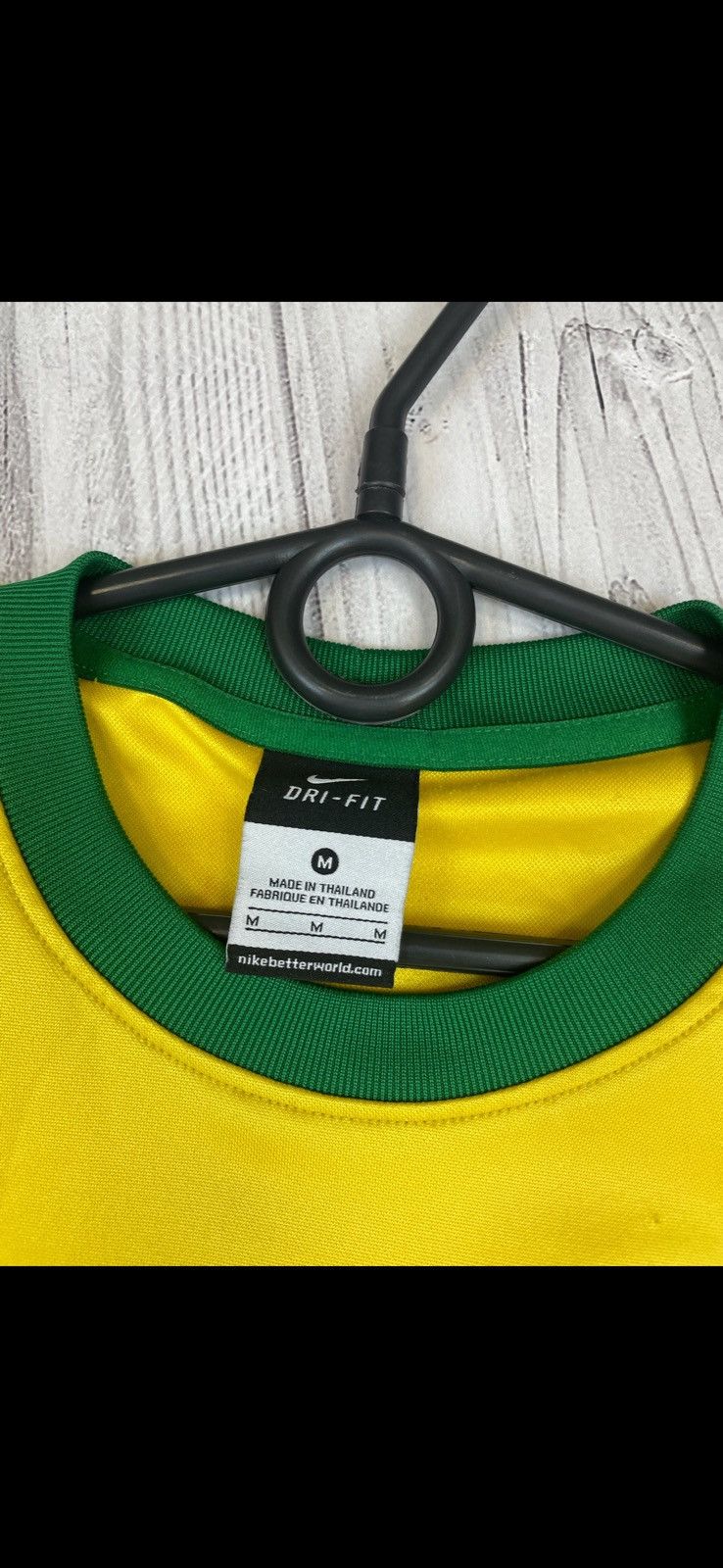 Nike Vintage nike Brazil soccer jersey size M Brasil yellow Size US M / EU 48-50 / 2 - 7 Thumbnail