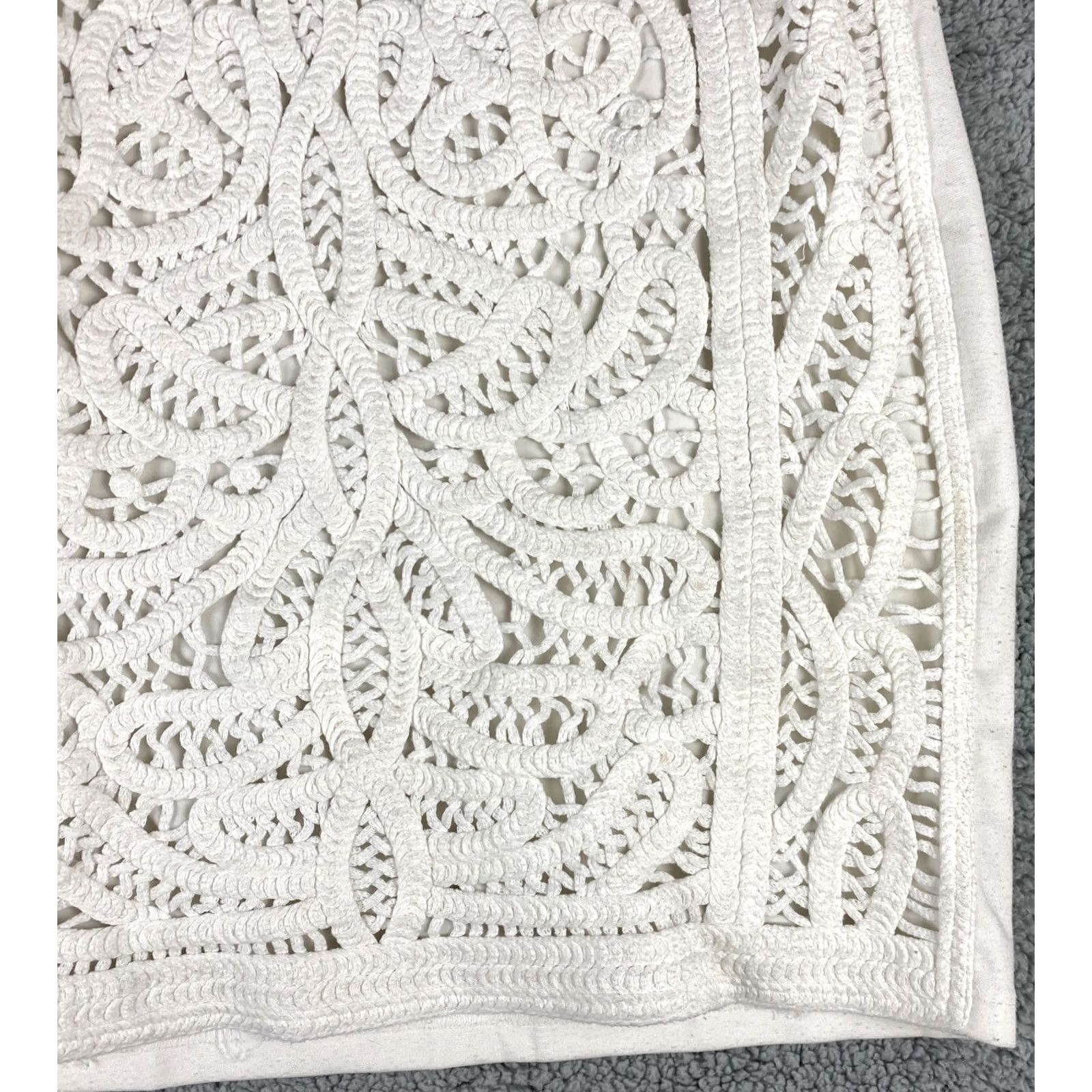 French Connection VINTAGE? French Connection White Mini Dress Women's Size 12 Short Sleeve V-Neck Pullover Lined A-Line 30-4 Size XL / US 12-14 / IT 48-50 - 4 Thumbnail