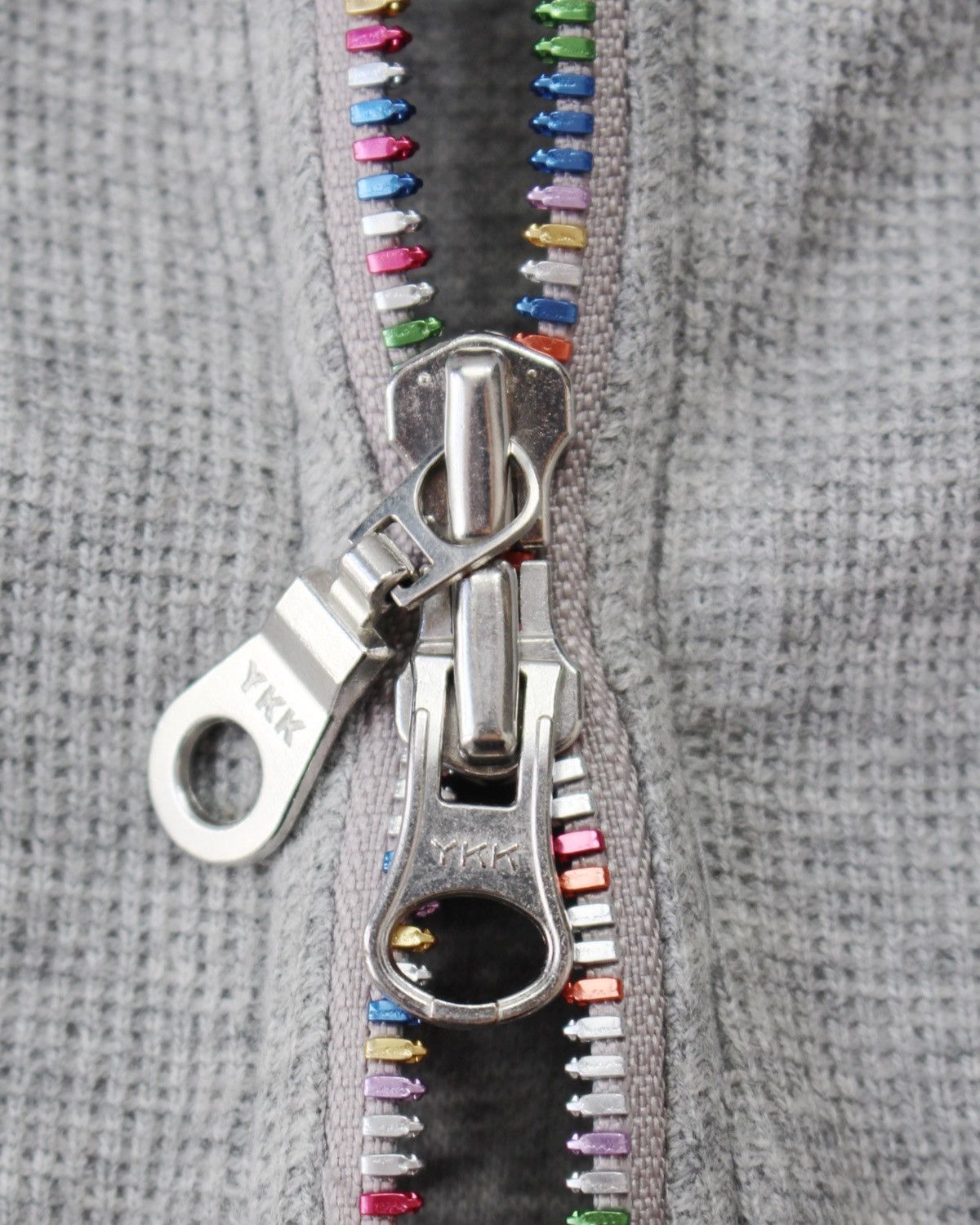 Japanese Brand 2000S TAKEO KIKUCHI ZIP UP RAINBOW HOODIE Size US L / EU 52-54 / 3 - 4 Thumbnail