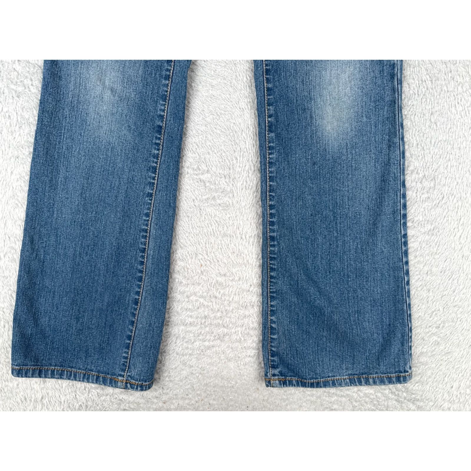 Apt. 9 APT9 Jeans Womens 6 T Blue Denim Bootcut Cotton Blend Mid Rise Western 29x33 Size 28" / US 6 / IT 42 - 2 Thumbnail