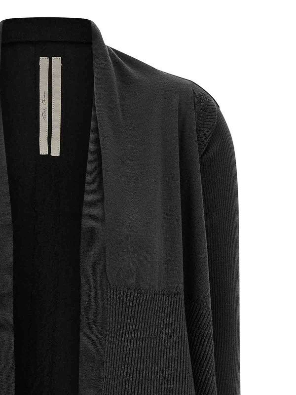 Rick Owens o1y0126 Cardigan in Black Size S / US 4 / IT 40 - 3 Thumbnail