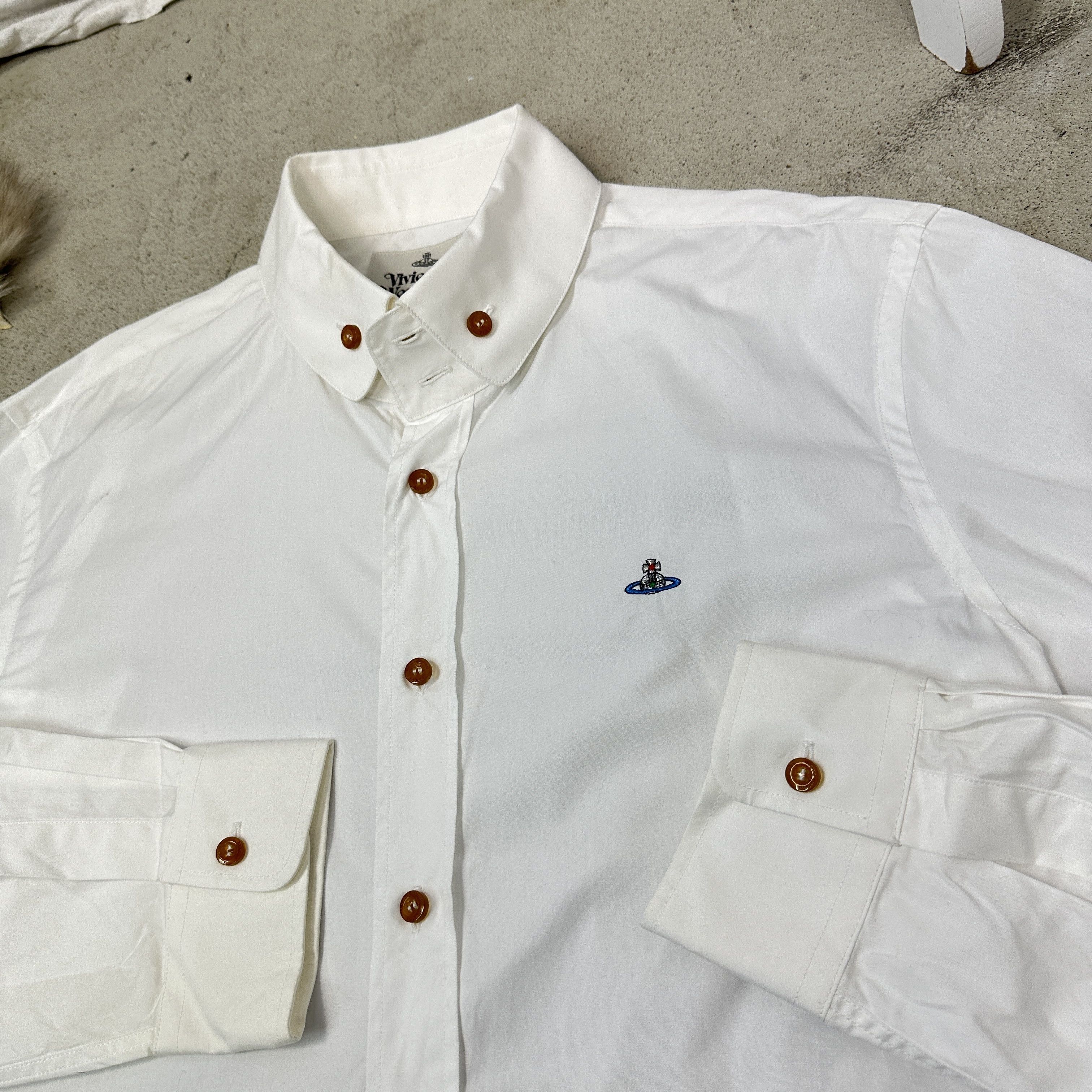 Vivienne Westwood Vintage Classy Vivienne Westwood Embroidered Orb Shirt Y2K Size US XL / EU 56 / 4 - 2 Thumbnail