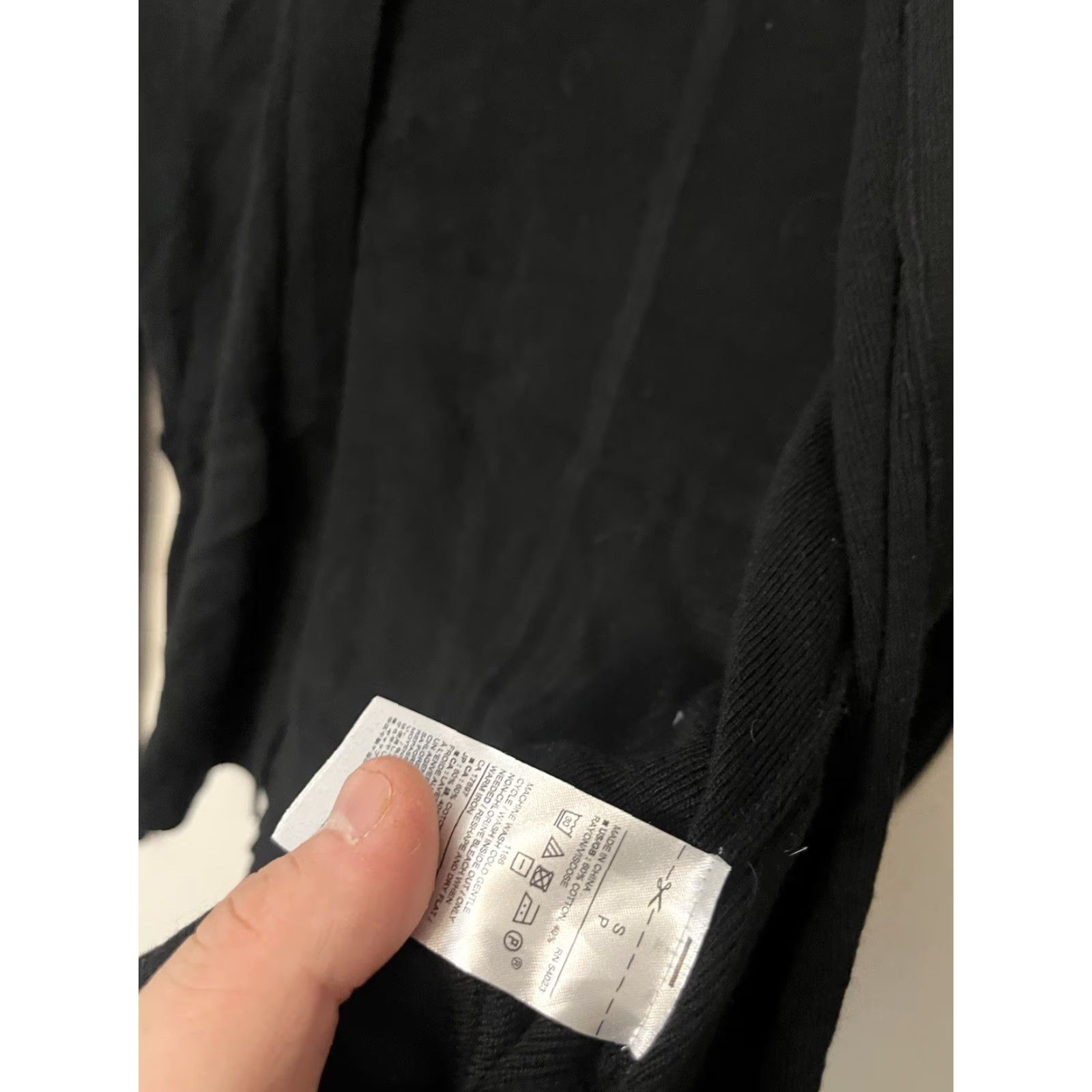 Banana Republic Banana Republic Cardigan Sweater Women Large Black Cotton Rayon Knit Open Front Pockets L Cardigan Womens Size L / US 10 / IT 46 - 4 Thumbnail