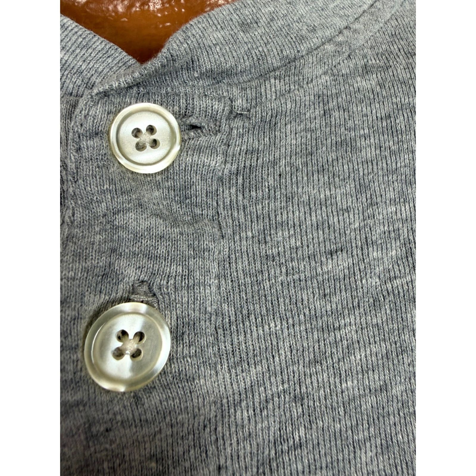 Club Room Vintage Club Room Henley Shirt XL Men Gray 90s Knit Cotton T-Shirt Hook Boxy Stretch Ribbed Outdoors Grunge Hipster 90s Size US XL / EU 56 / 4 - 4 Thumbnail