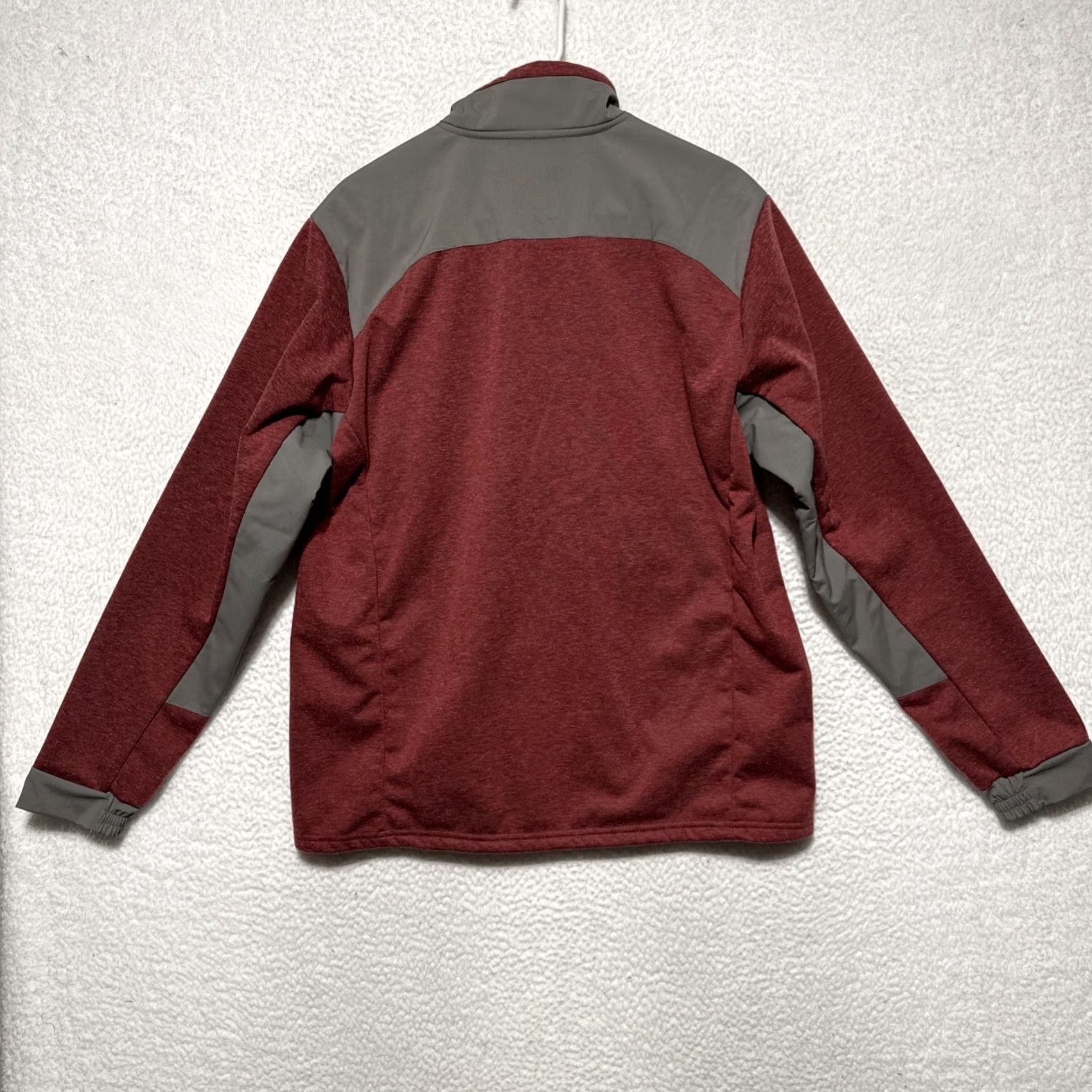 Orvis ORVIS Hybrid Wool Fleece Full Zip Jacket Coat Men L Maroon Gray Size US L / EU 52-54 / 3 - 7 Thumbnail