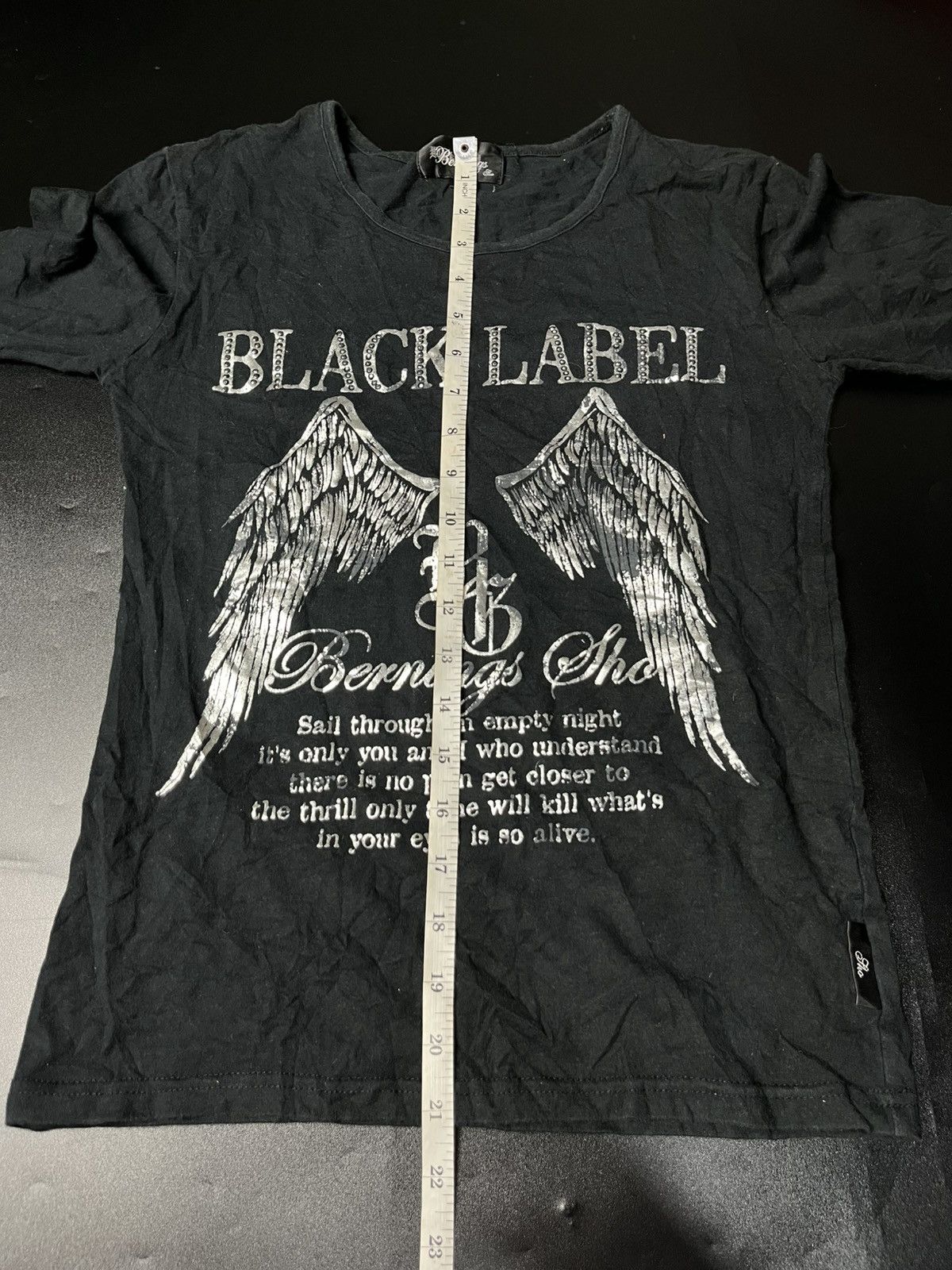 If Six Was Nine × Japanese Brand × Le Grande Bleu (L.G.B.) Bernings Sho Black Lebel Poem Style Size US M / EU 48-50 / 2 - 8 Thumbnail
