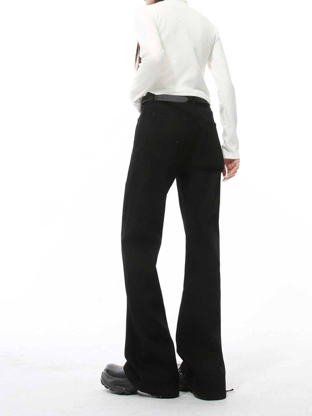Japanese Brand Retro loose micro flared high street jeans Size US 28 / EU 44 - 3 Thumbnail