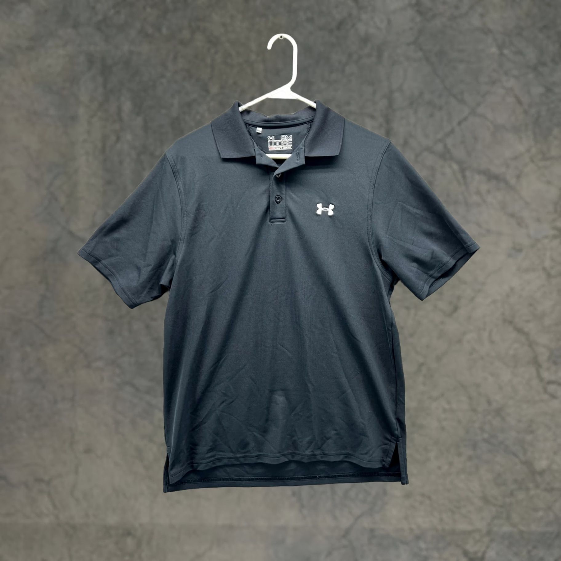 Under Armour Under Armour HeatGear Polo Shirt Mens Small Black Solid Golf Performance Stretch Polo Shirt Mens Small Black Size US S / EU 44-46 / 1 - 1 Thumbnail