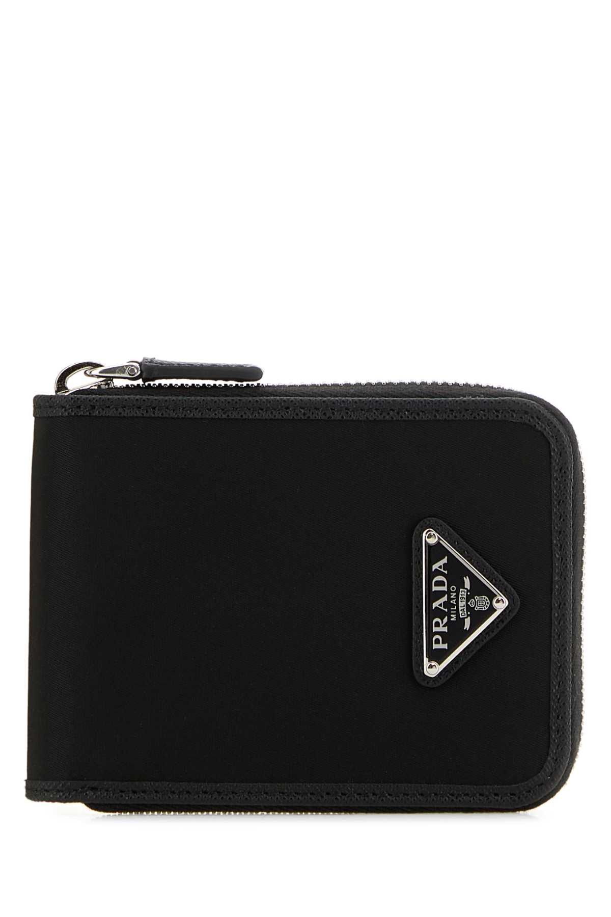 Prada Black Fabric Wallet Size ONE SIZE - 1 Thumbnail