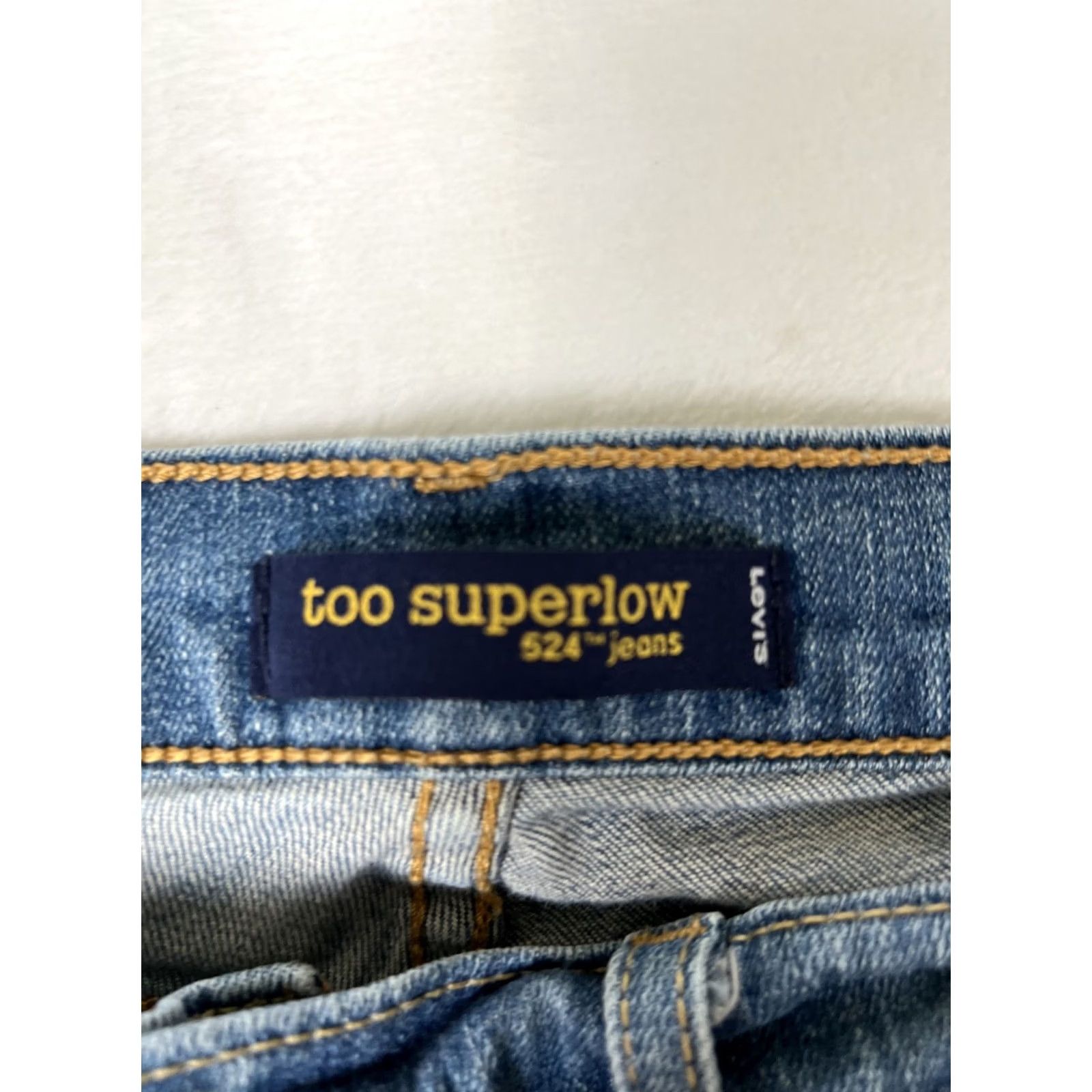 Levi's Levi's Jeans 524 Too Superlow Women 9 M 30x29 Low Rise Stretch Denim Skinny Pockets Women Size 30" / US 8 / IT 44 - 2 Thumbnail