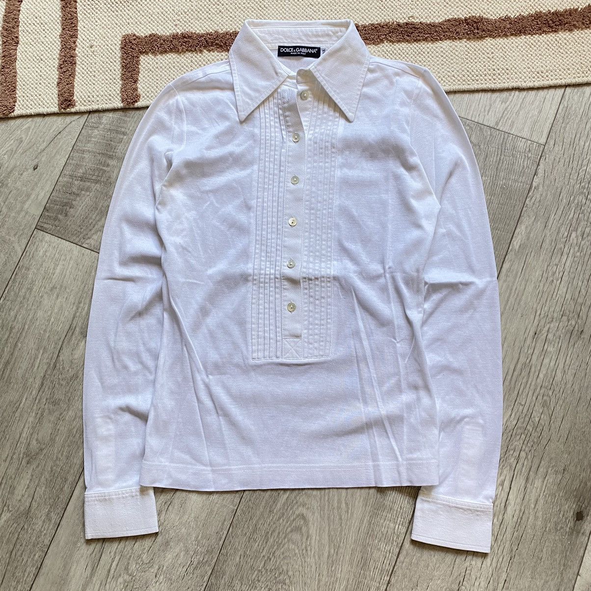 Dolce & Gabbana DOLCE AND GABBANA Y2K WHITE BLOUSE Size XS / US 0-2 / IT 36-38 - 1 Thumbnail