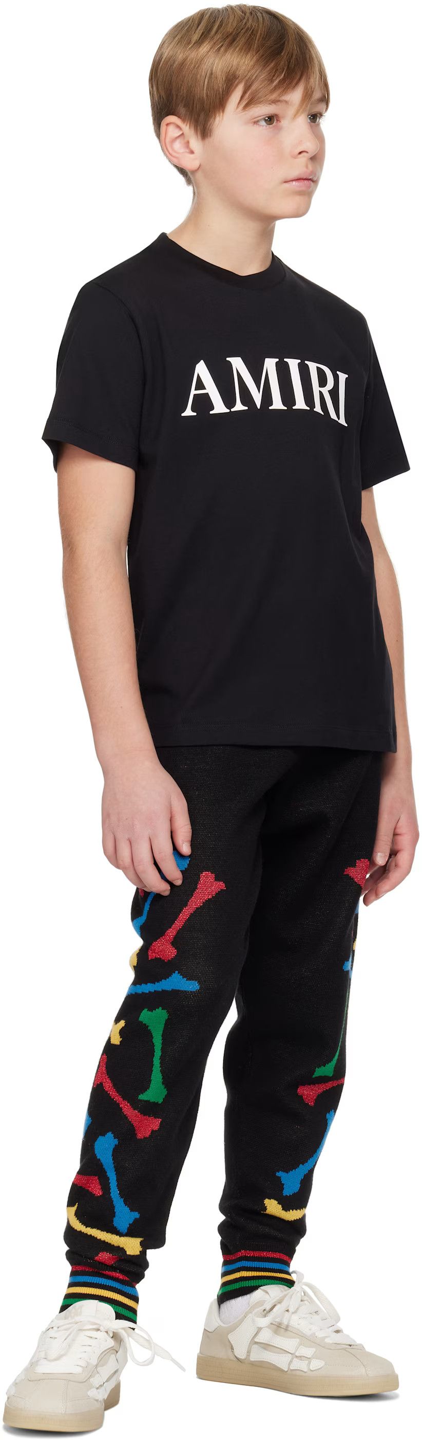 Amiri oc11z0325 KIDS Core Logo T-Shirt in Black Size US XXS / EU 40 - 7 Thumbnail