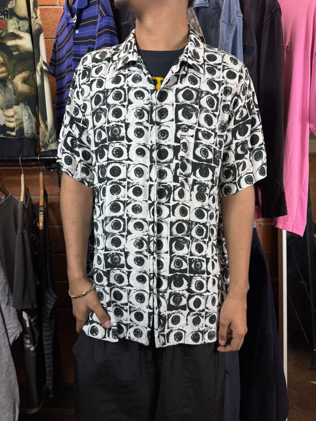 Supreme Comme Des Garcons Eyes Shirt | Grailed