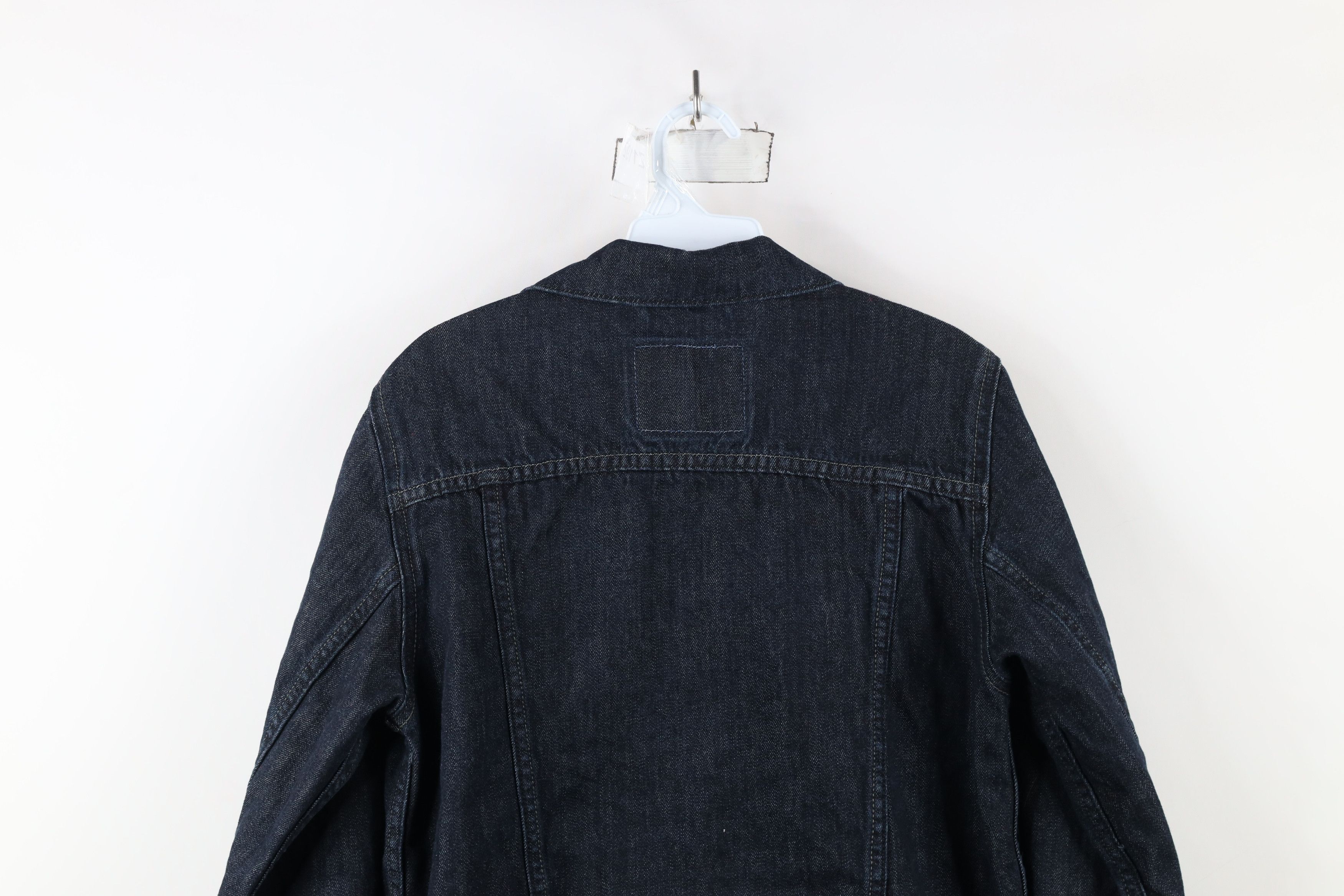 Levi's × Vintage Vintage Y2K Levis Denim Jean Trucker Jacket Indigo Cotton Size L / US 10 / IT 46 - 14 Thumbnail