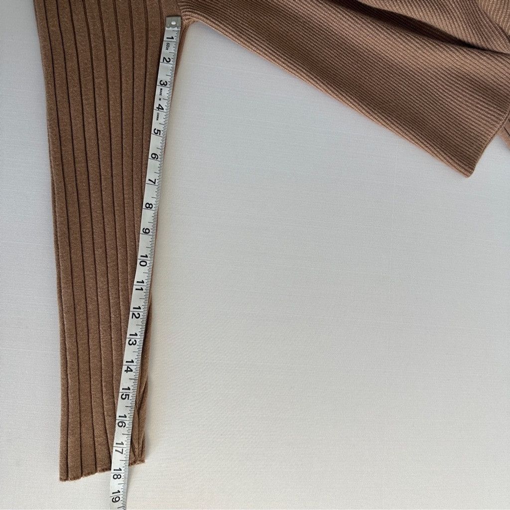 Other Niccolai Women's Ribbed Knit Sweater Long Sleeve Brown Large Size L / US 10 / IT 46 - 8 Thumbnail