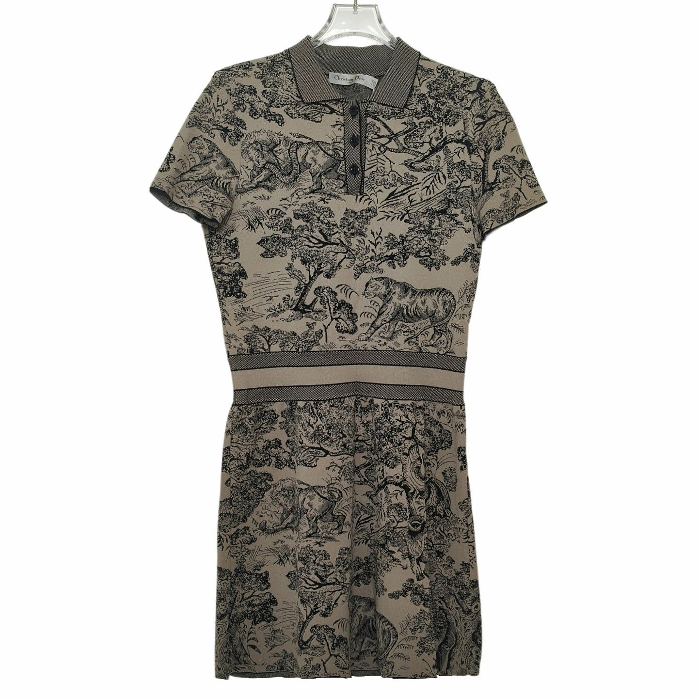 Dior Dior Toile de Jouy Knit Dress Size 36 Size XS / US 0-2 / IT 36-38 - 1 Thumbnail