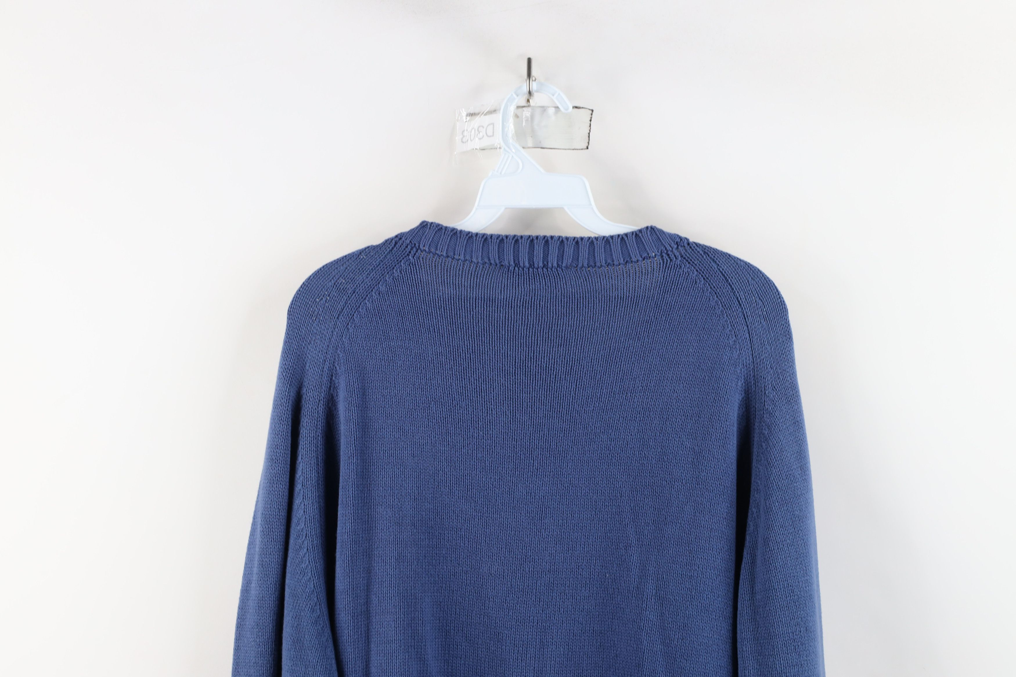 Brooks Brothers × Vintage Vintage 60s Brooks Brothers Cotton Knit Sweater Blue USA Size US L / EU 52-54 / 3 - 11 Thumbnail