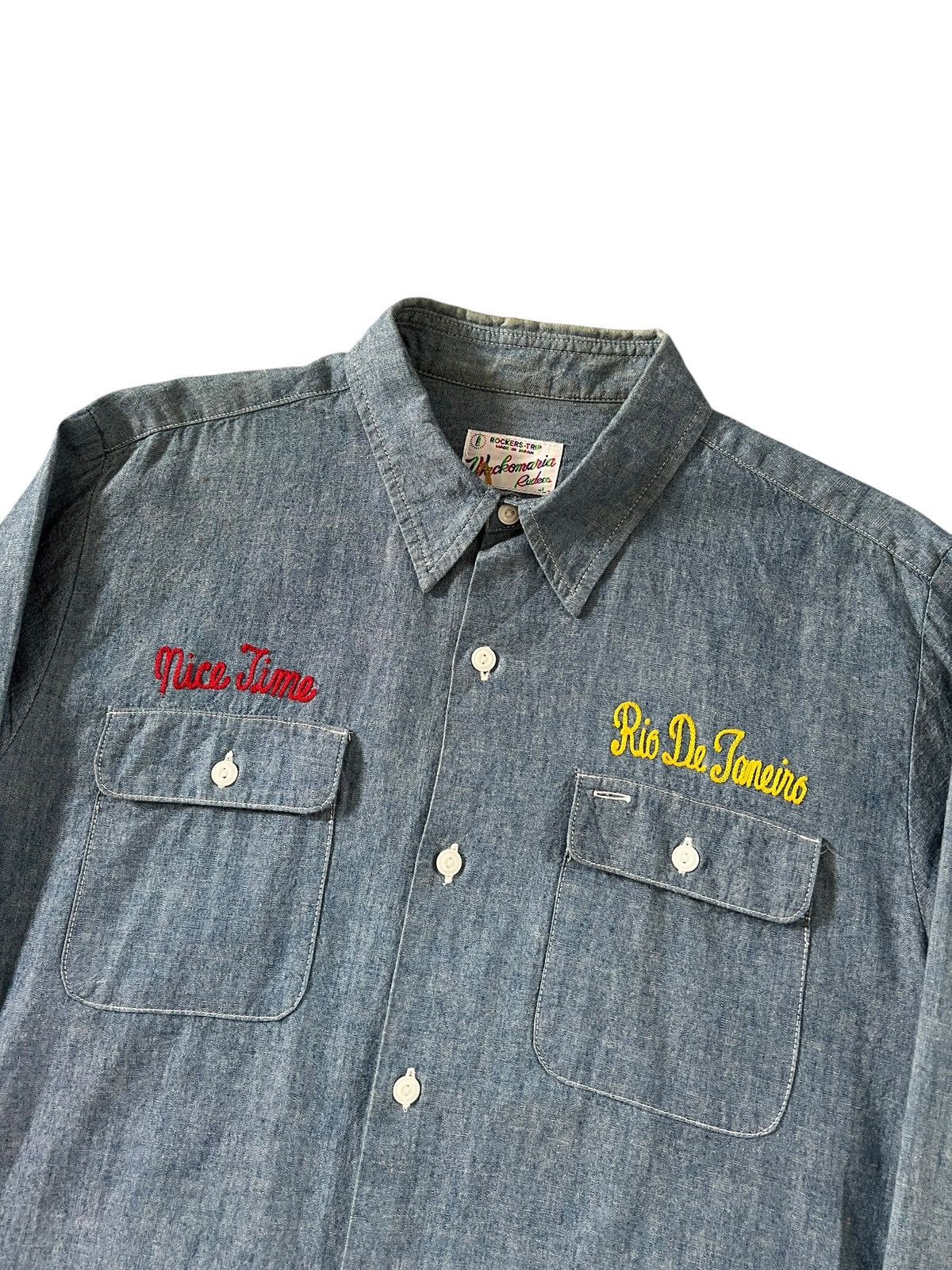 Wacko Maria Wacko Maria Chain Stitch Selvedge Worker Shirt Size US L / EU 52-54 / 3 - 3 Thumbnail